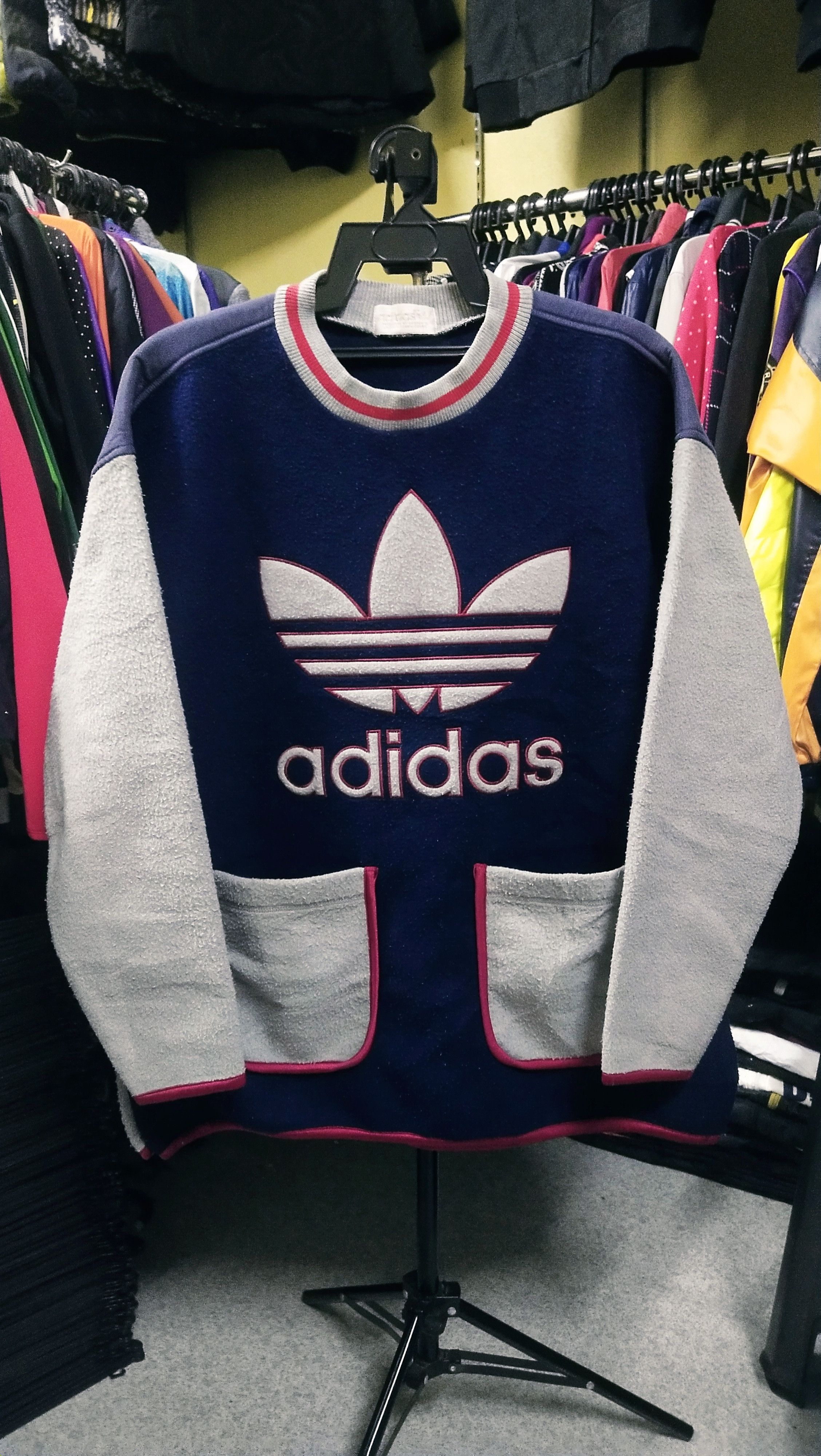 Adidas × Descente 🔥 Rare Vintage Adidas x Descente Fleece Sweatshirt Size US L / EU 52-54 / 3 - 1 Thumbnail