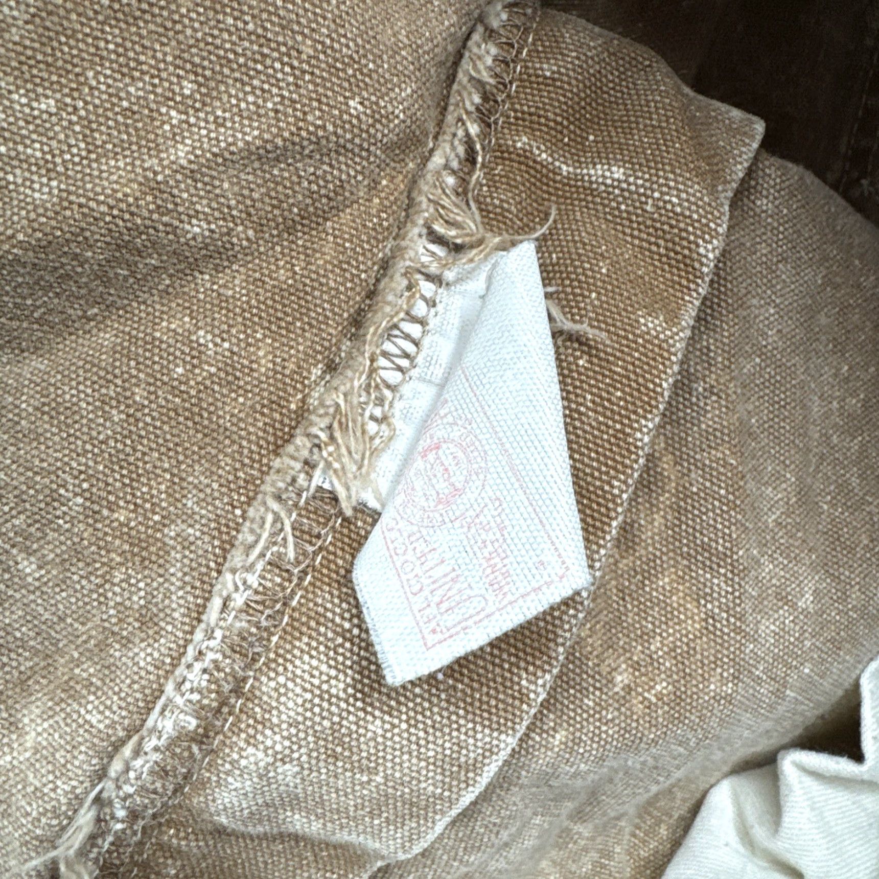 Carhartt VINTAGE Carhartt Jeans 100 Years USA Union Made Beige Brown Denim Size 36x30 Men’s Cotton Canvas 80s Straight Mens Size US 36 / EU 52 - 4 Thumbnail