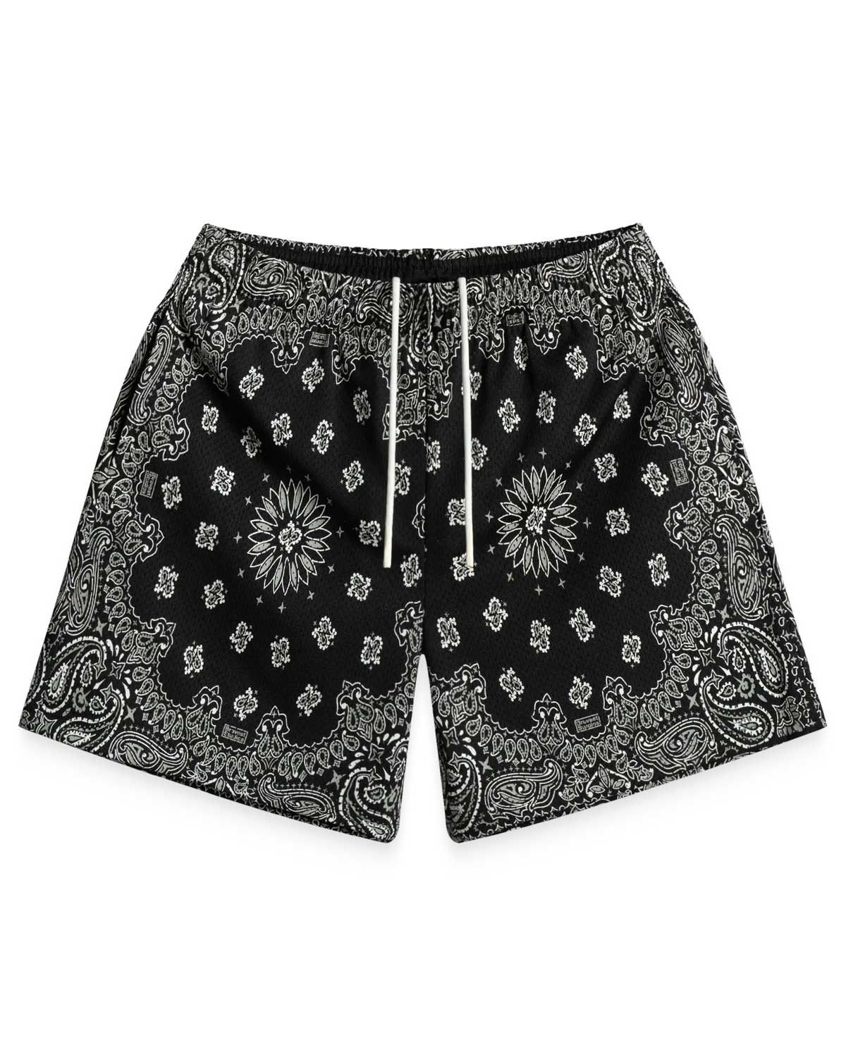 Bravest Studios Screen Printed Paisley Two Tone Shorts Black Size US 36 / EU 52 - 1 Preview