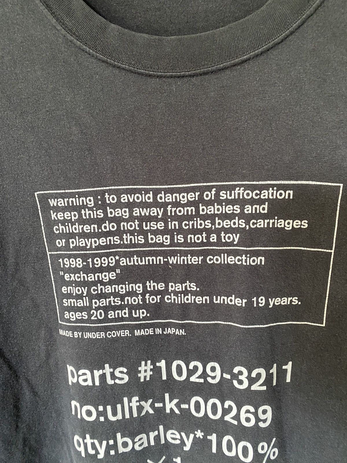 Undercover AW1998 Undercover caretag logo shirt Size US L / EU 52-54 / 3 - 5 Thumbnail
