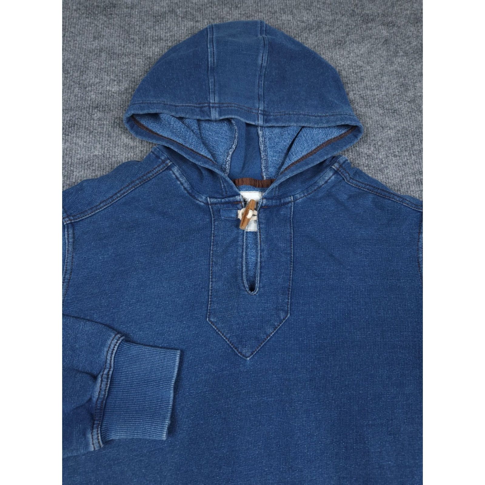 The Territory Ahead VINTAGE Territory Ahead Hoodie Mens M Blue Clasp Washed Fade Long Sleeve Hooded Pullover Regular Size Tall Fall Spring Summer Strapped Accent Size US M / EU 48-50 / 2 - 2 Thumbnail