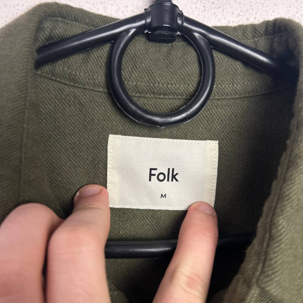 Folk Designer Folk Basic streetwear pocket plain button shirt Size US M / EU 48-50 / 2 - 4 Thumbnail