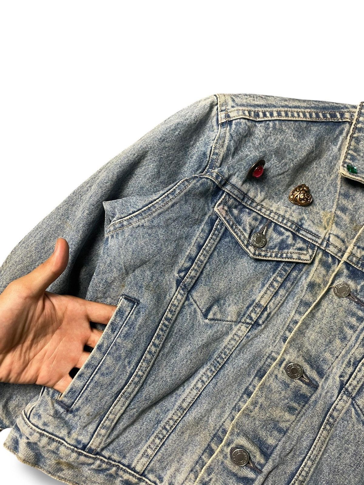 Gap × Vintage VTG Gap Denim Jacket Women (4) Size XS / US 0-2 / IT 36-38 - 6 Thumbnail