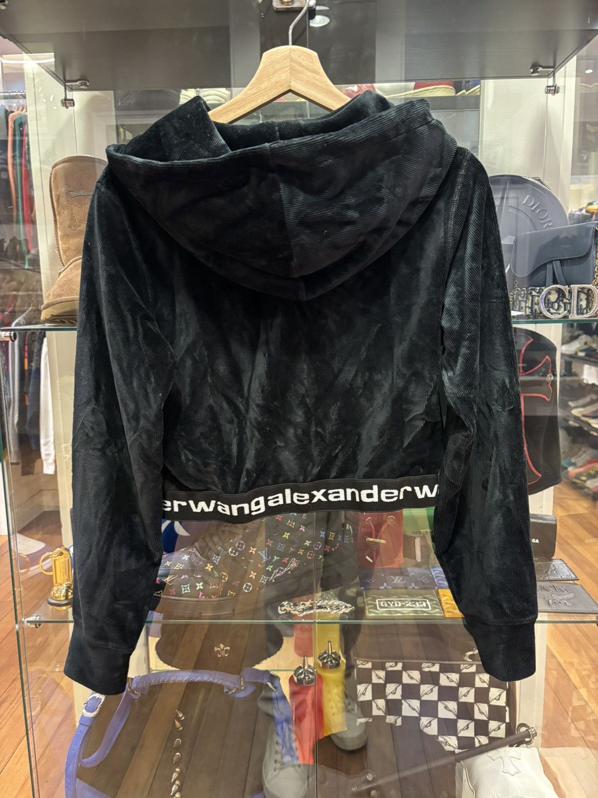 Alexander Wang Alexander Wang Corduroy Cropped Hoodie Size S / US 4 / IT 40 - 2 Thumbnail