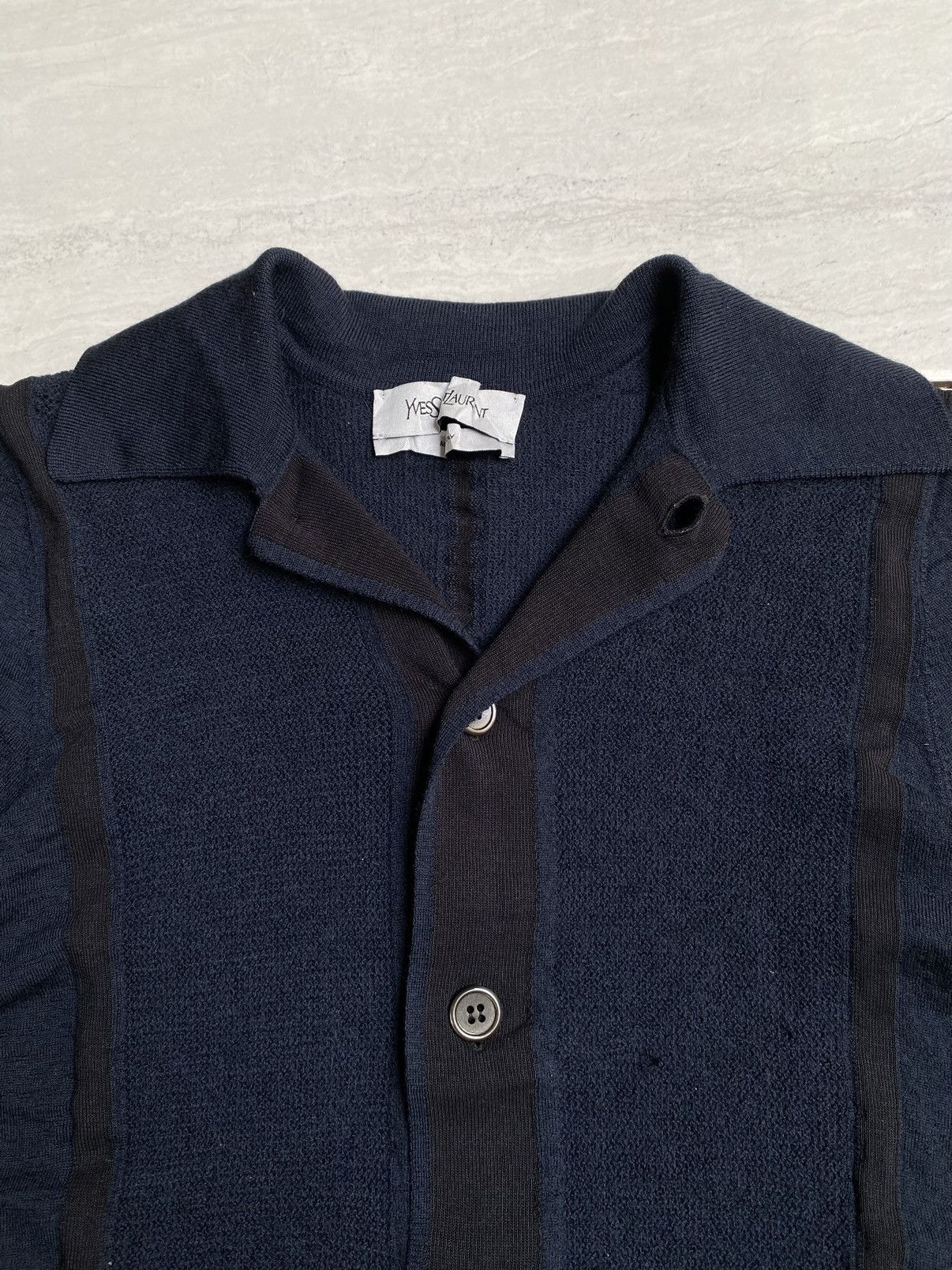 Yves Saint Laurent YSL Yves Saint Laurent Knit Polo Shirt Size M / US 6-8 / IT 42-44 - 9 Thumbnail