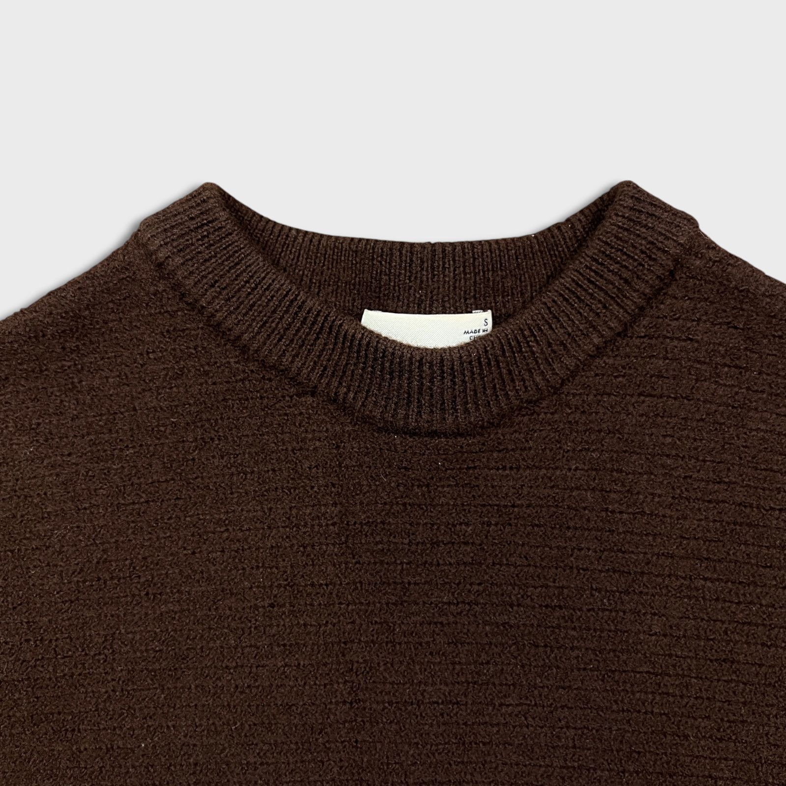 Aritzia Aritzia Wilfred Free Lolan Sweater Merino Wool Cropped Top Size S / US 4 / IT 40 - 2 Thumbnail