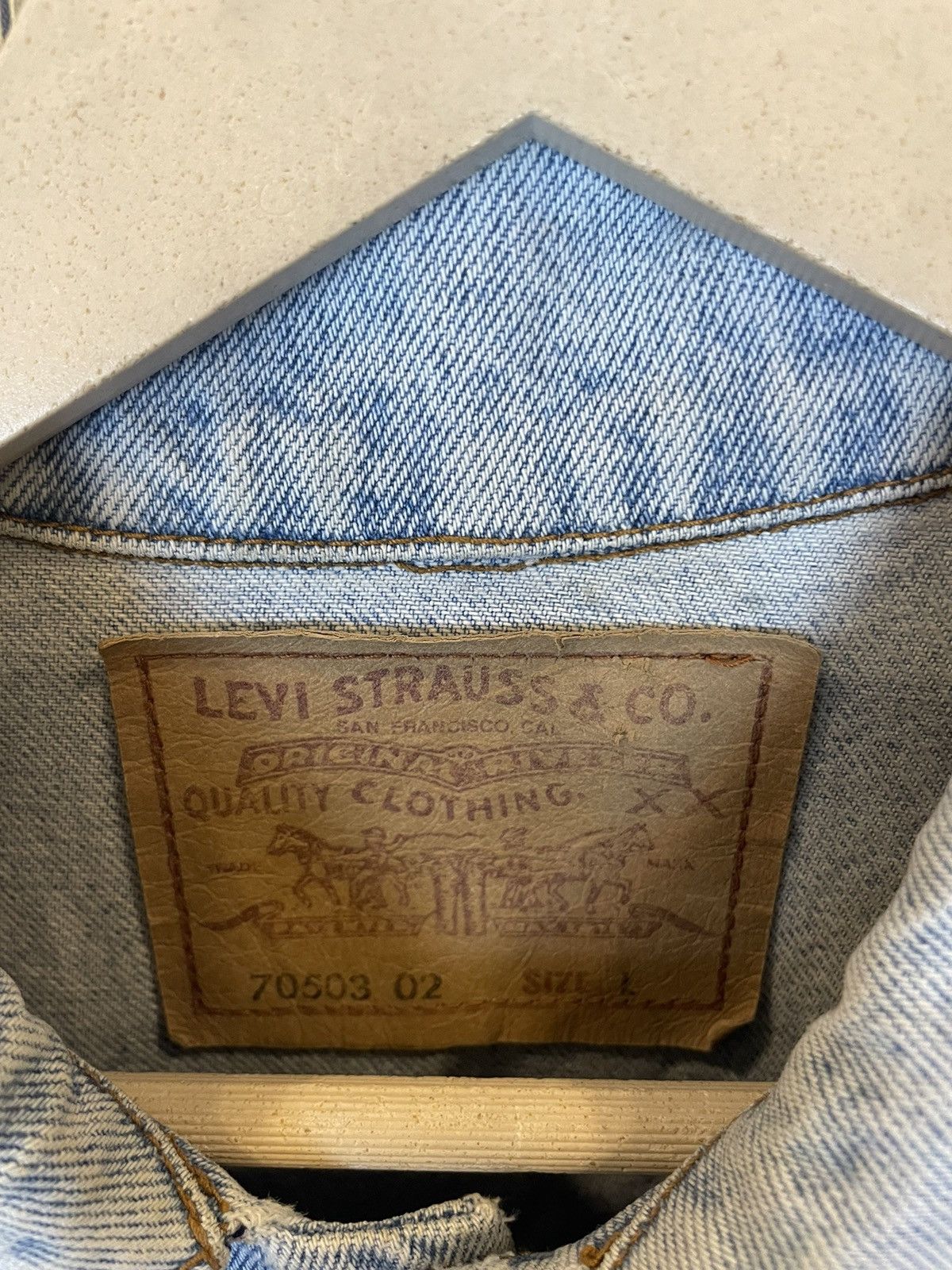 Designer × Levi's × Vintage Vintage levis Denim Jacket Size US L / EU 52-54 / 3 - 6 Thumbnail