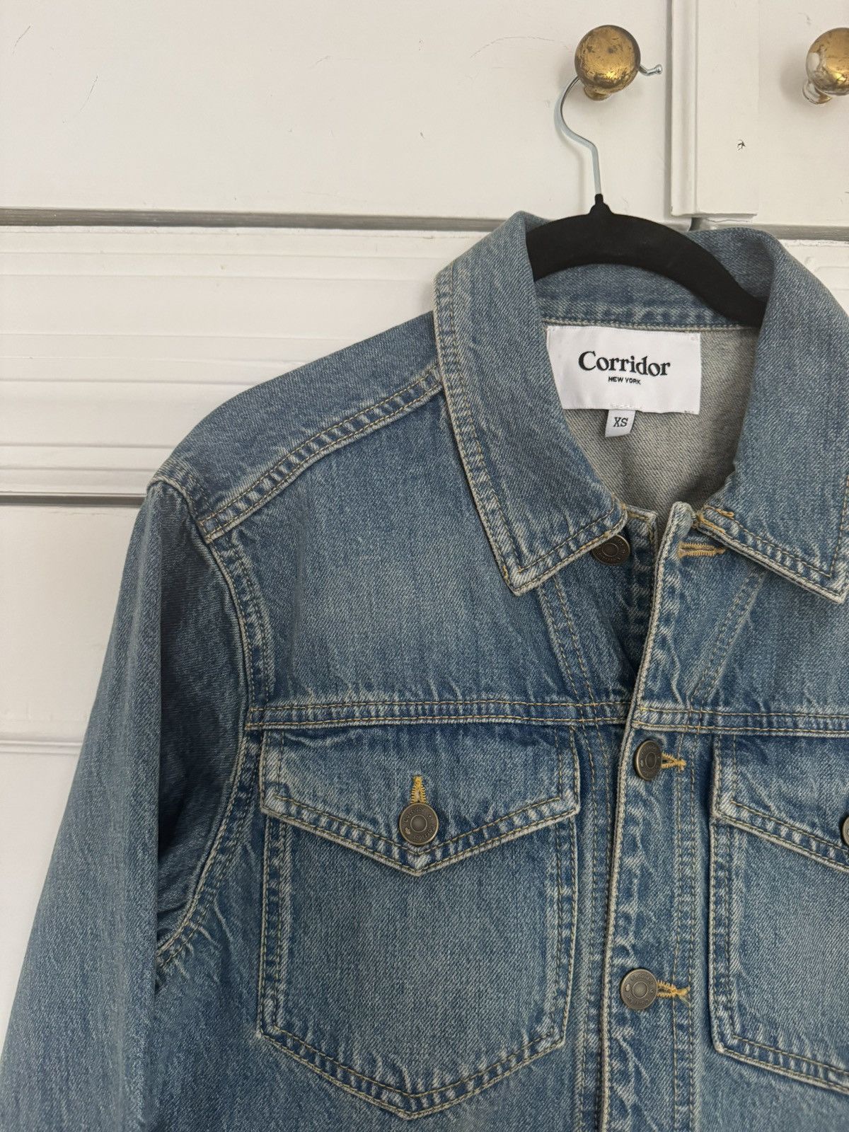 Corridor Corridor - Made in Italy Organic Cotton Denim Jacket XS NWT Size US XS / EU 42 / 0 - 3 Thumbnail