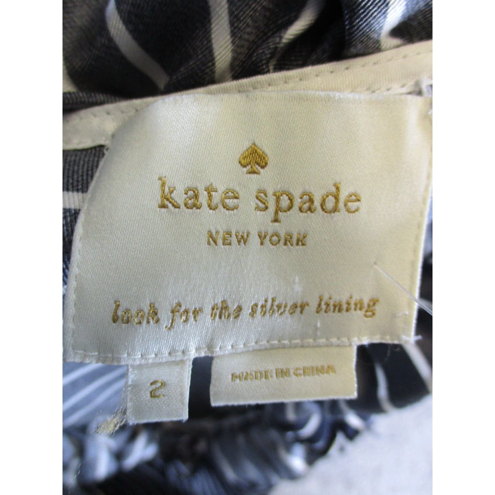 Vintage VINTAGE Kate Spade New York Dress Womens 2 Sleeveless Silk Short A-Line Black 90s Women Size XS / US 0-2 / IT 36-38 - 3 Thumbnail