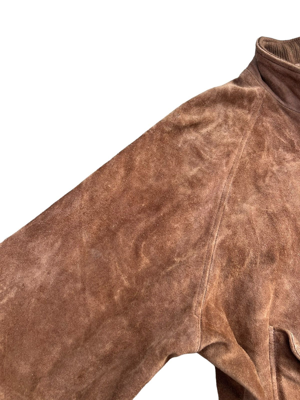 Polo Ralph Lauren VTG 90s Polo Ralph Lauren Patina Suede Leather Bomber Jacket Size US M / EU 48-50 / 2 - 5 Thumbnail
