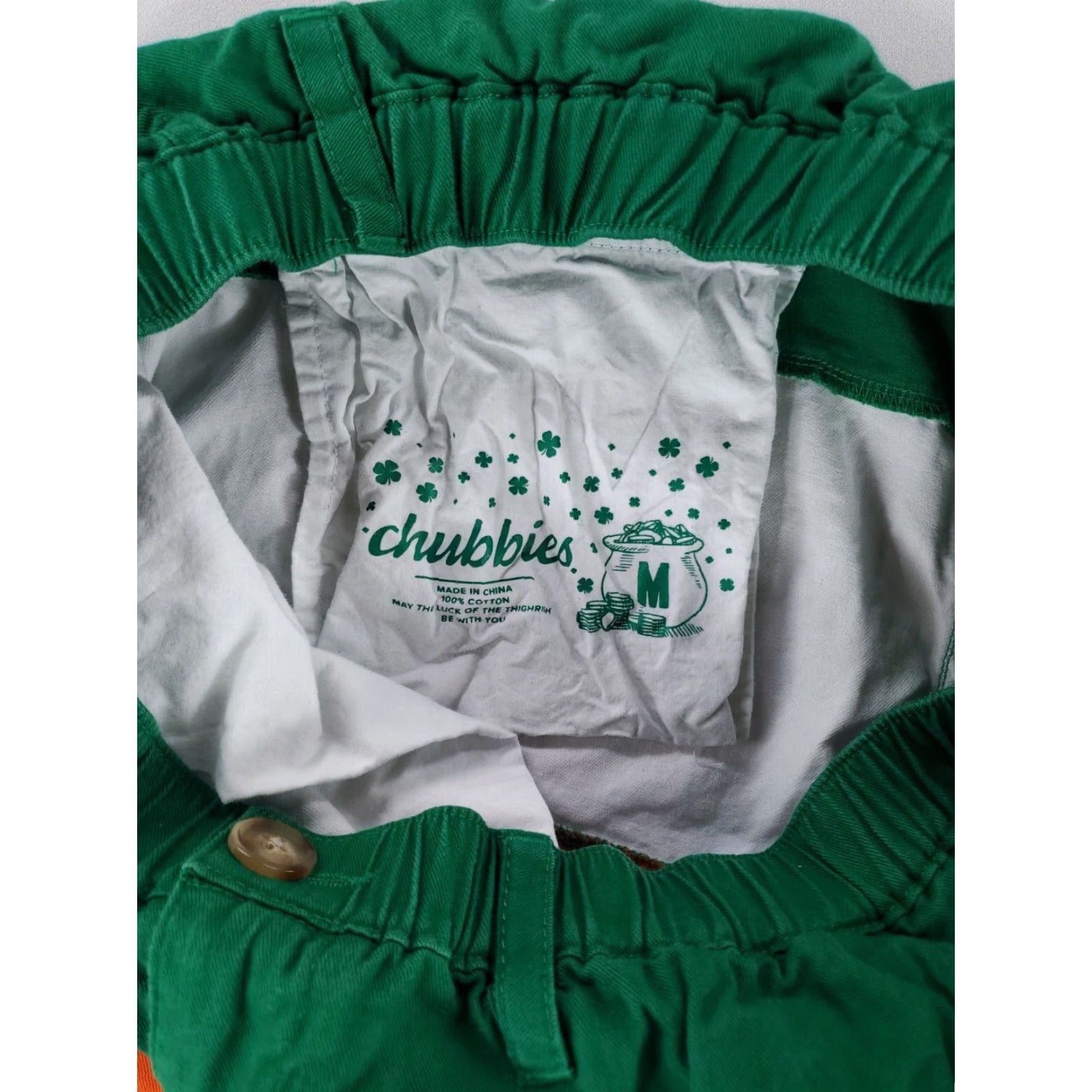 Chubbies Chubbies Shorts 7in Inseam Irish Flag Ireland Green White Orange Mens M Multicolor Chino Mens Size US 31 - 3 Thumbnail