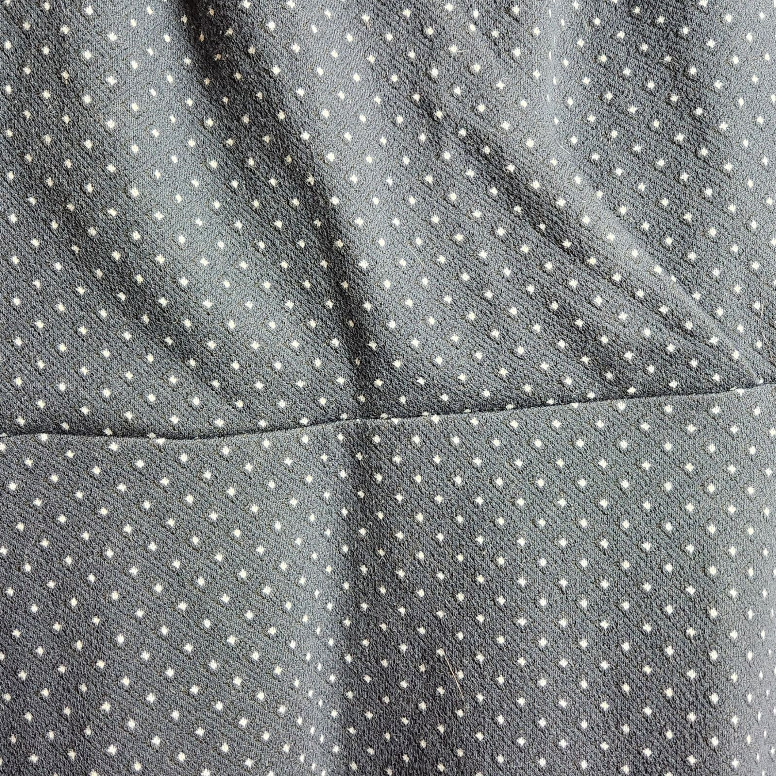 Loft LOFT Blue and White Polka Dot Faux Wrap Midi Dress - Size 8 Size M / US 6-8 / IT 42-44 - 6 Thumbnail