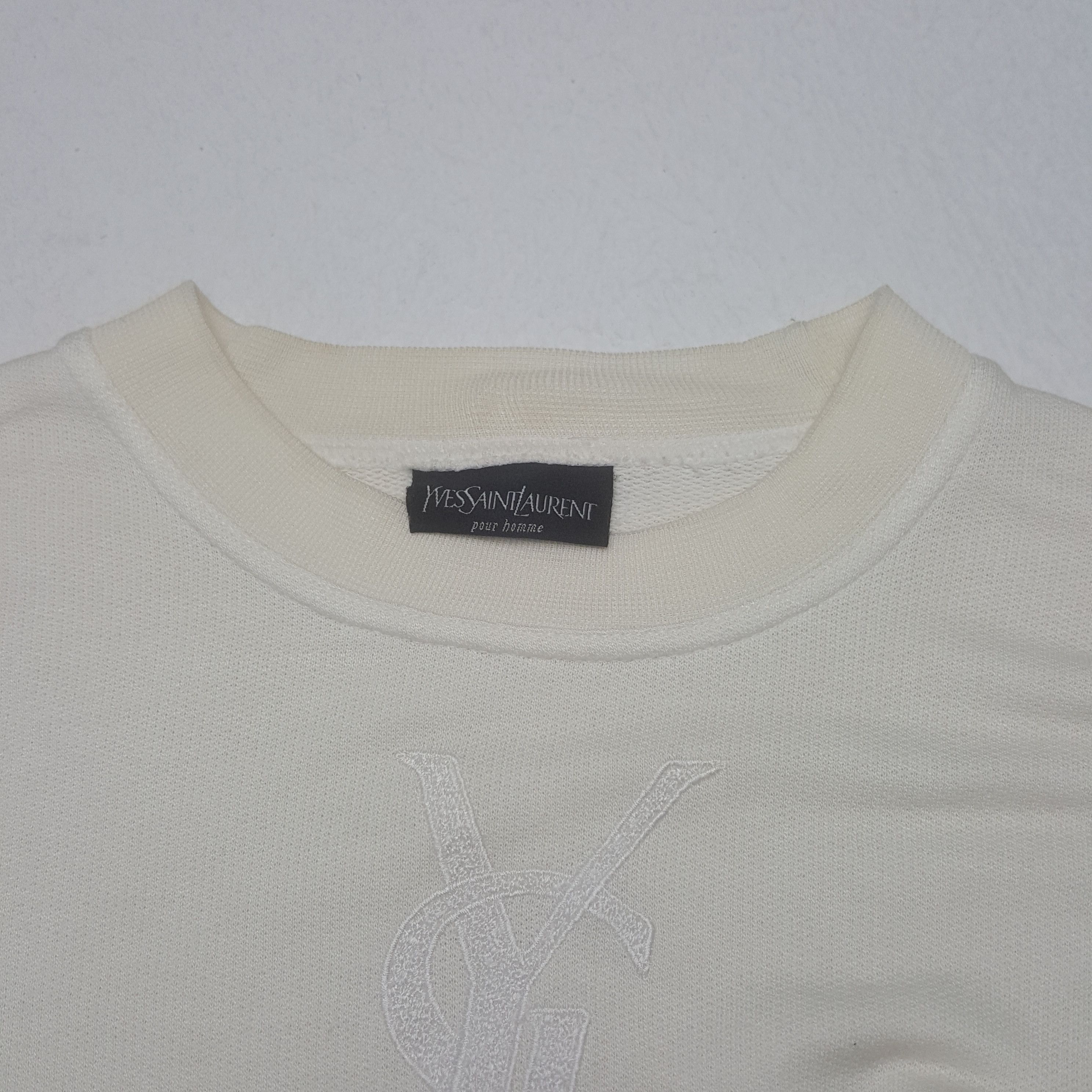 Vintage Yves Saint Laurent Embroidery Sweatshirt