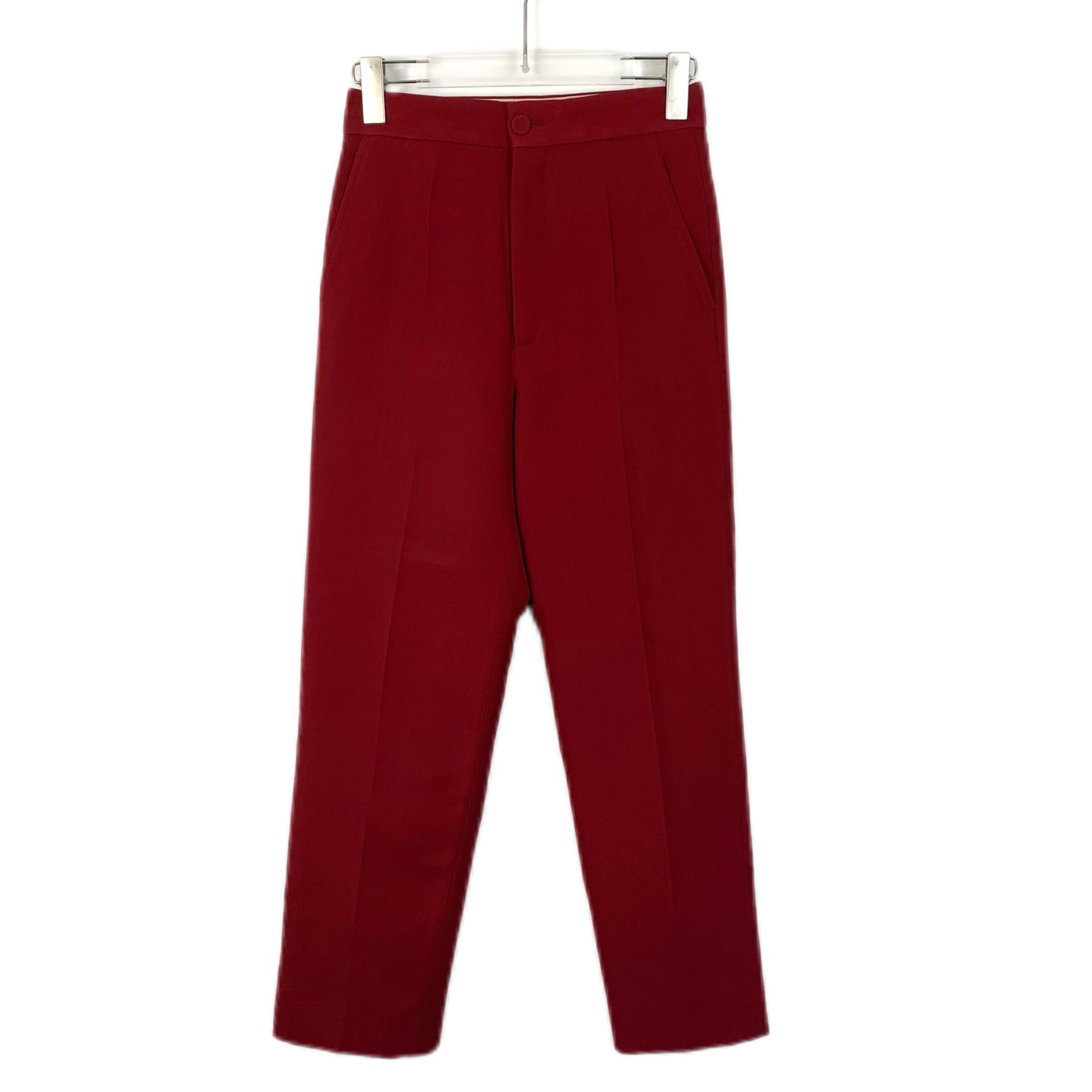 Gucci Gucci Red Silk Casual Suit Trousers (XS) Size 33" - 1 Thumbnail
