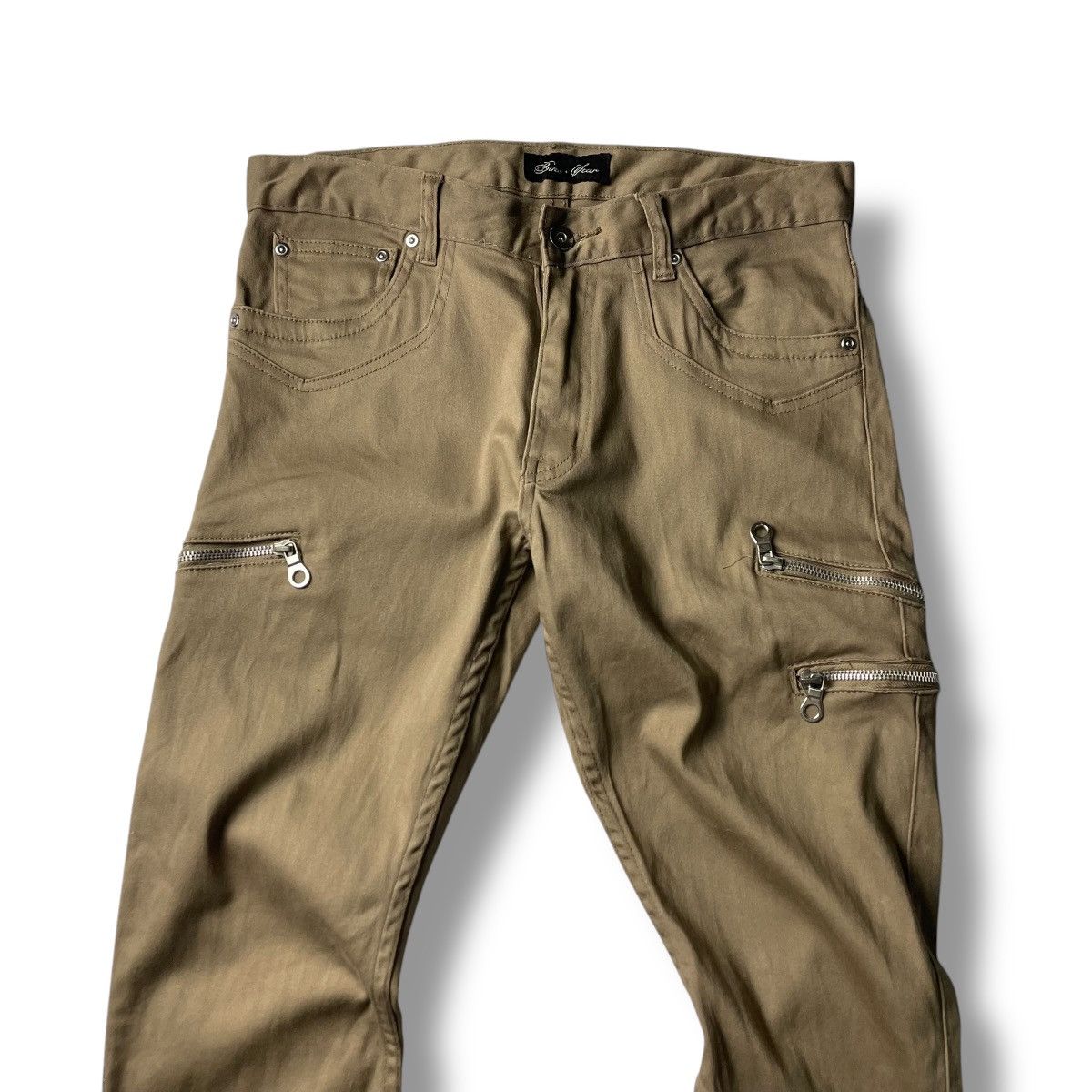 If Six Was Nine × Japanese Brand × Le Grande Bleu (L.G.B.) 🇯🇵 BIKE STAR SPIRAL CUT FLARE CARGO PANTS Size US 30 / EU 46 - 3 Thumbnail