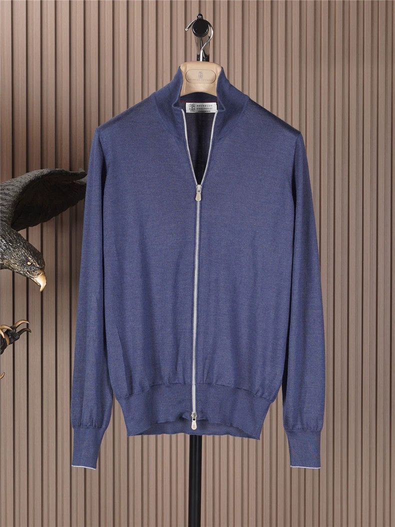 Brunello Cucinelli Brunello Cucinelli Cashmere Silk Knit Jacket Size US XXL / EU 58 / 5 - 1 Thumbnail
