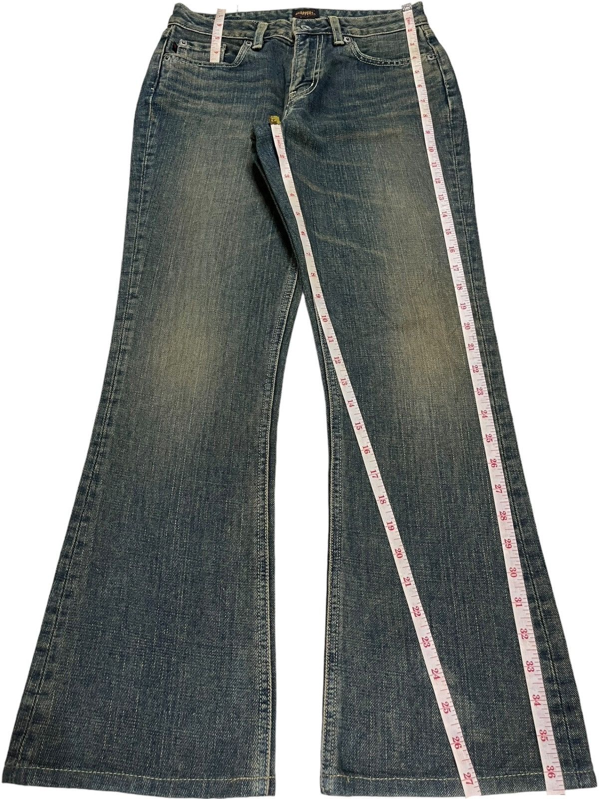 Japanese Brand Vintage Japanese Brand Rusty Mud Wash Flare Jeans Size 27" / US 4 / IT 40 - 12 Thumbnail