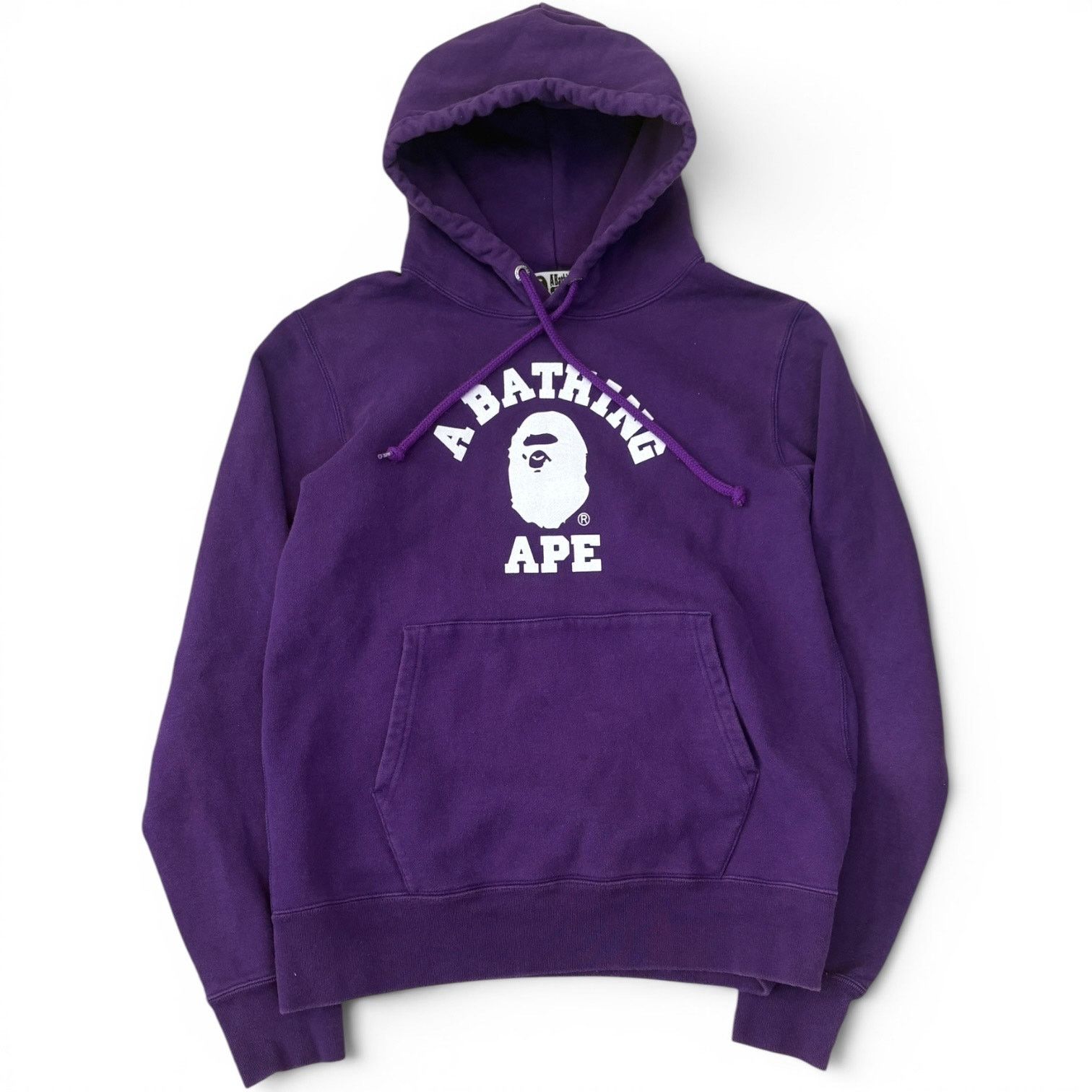 Bape Bape College Pullover Hoodie Purple | Large Size US L / EU 52-54 / 3 - 1 Thumbnail