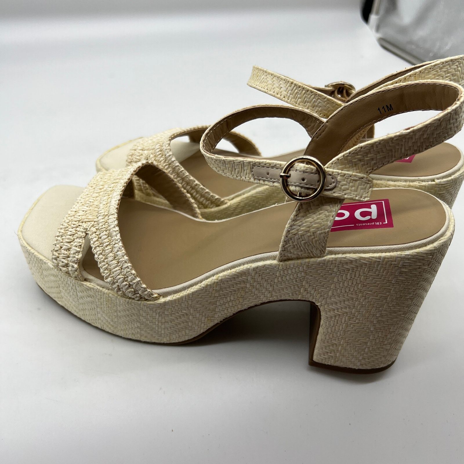 Other Women Block Shoes Platform Flat Wedge Casual Open Toe Size US 11 / IT 41 - 10 Thumbnail