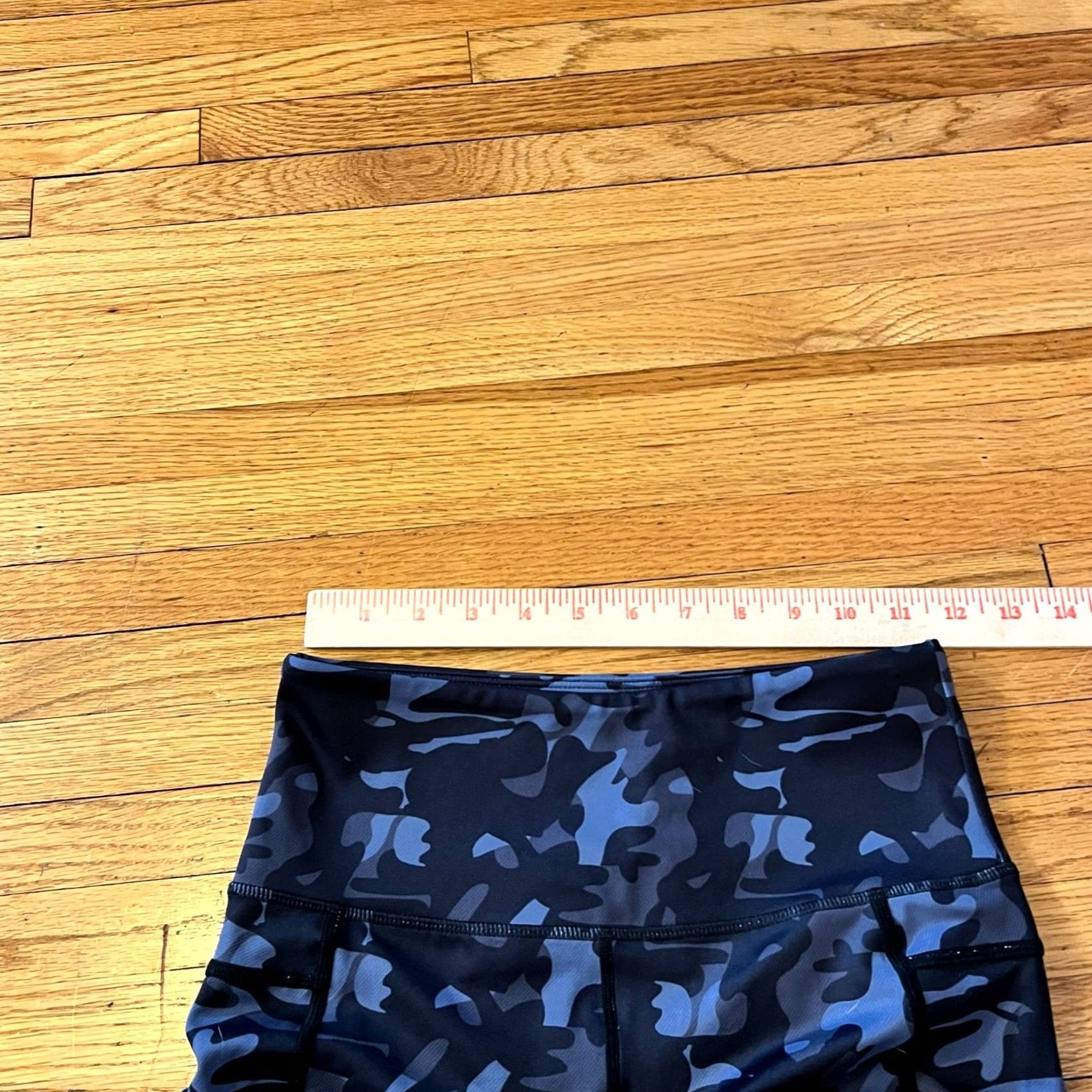 Vintage Zyia Leggings Womens 4 Cropped Pocket Camouflage Gray Black Pants Stylish Activewear - Women 4 XL? Size 27" / US 4 / IT 40 - 6 Thumbnail