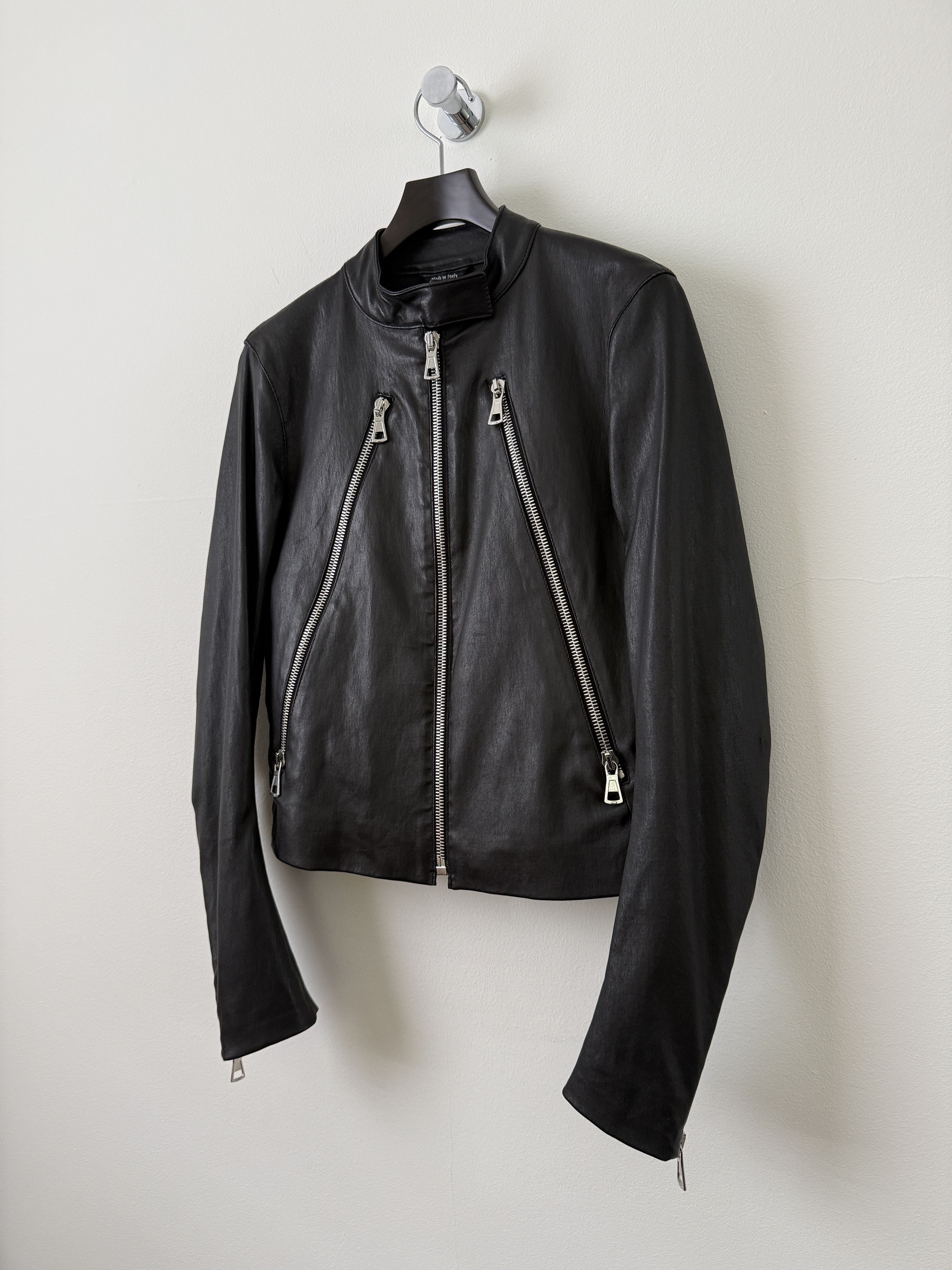 Maison Margiela 2013 5 Zip Leather Moto Jacket Size M / US 6-8 / IT 42-44 - 4 Thumbnail