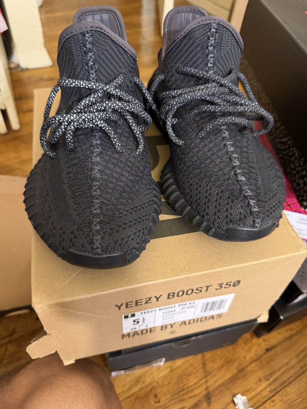 Yeezy Black yeezy boost 350 v2 Size US 5.5 / EU 38 - 1 Thumbnail