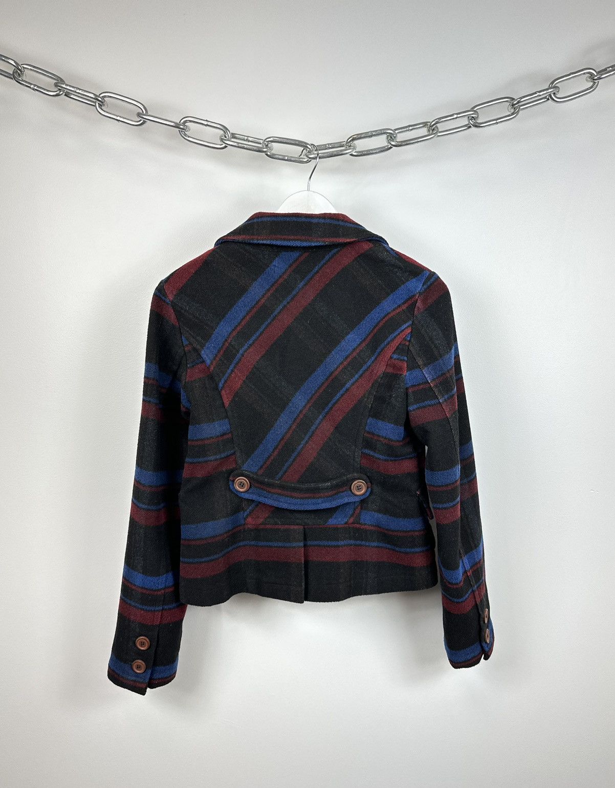 Iceberg Vintage 90s Iceberg Checkered Luxury Designer Blazer Jacket Size M / US 6-8 / IT 42-44 - 2 Thumbnail