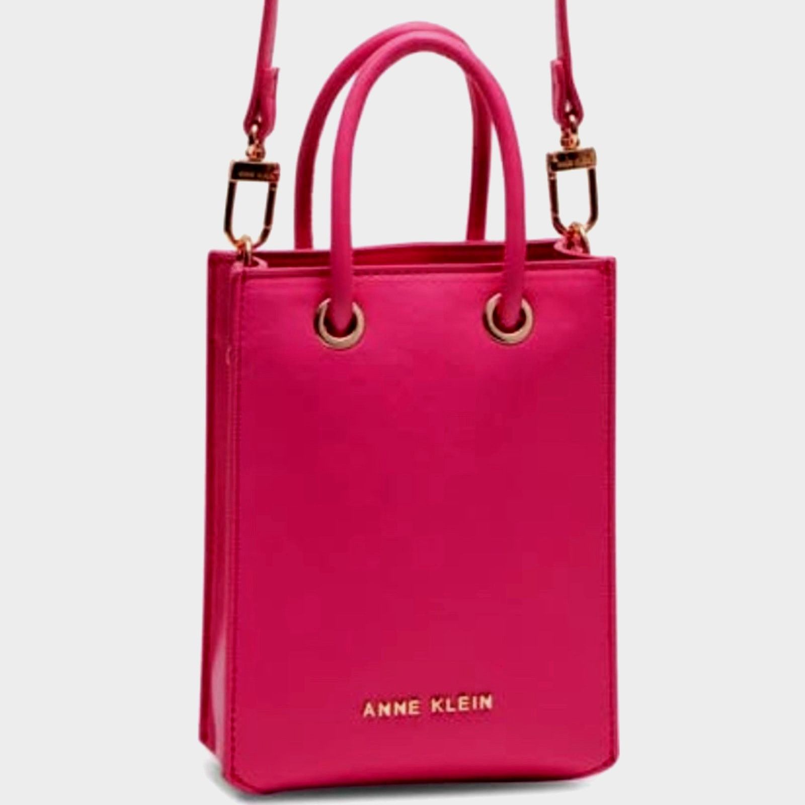 Anne Klein Anne Klein Mini Tube North/South Crossbody Bag Flash Pink Size ONE SIZE - 2 Thumbnail