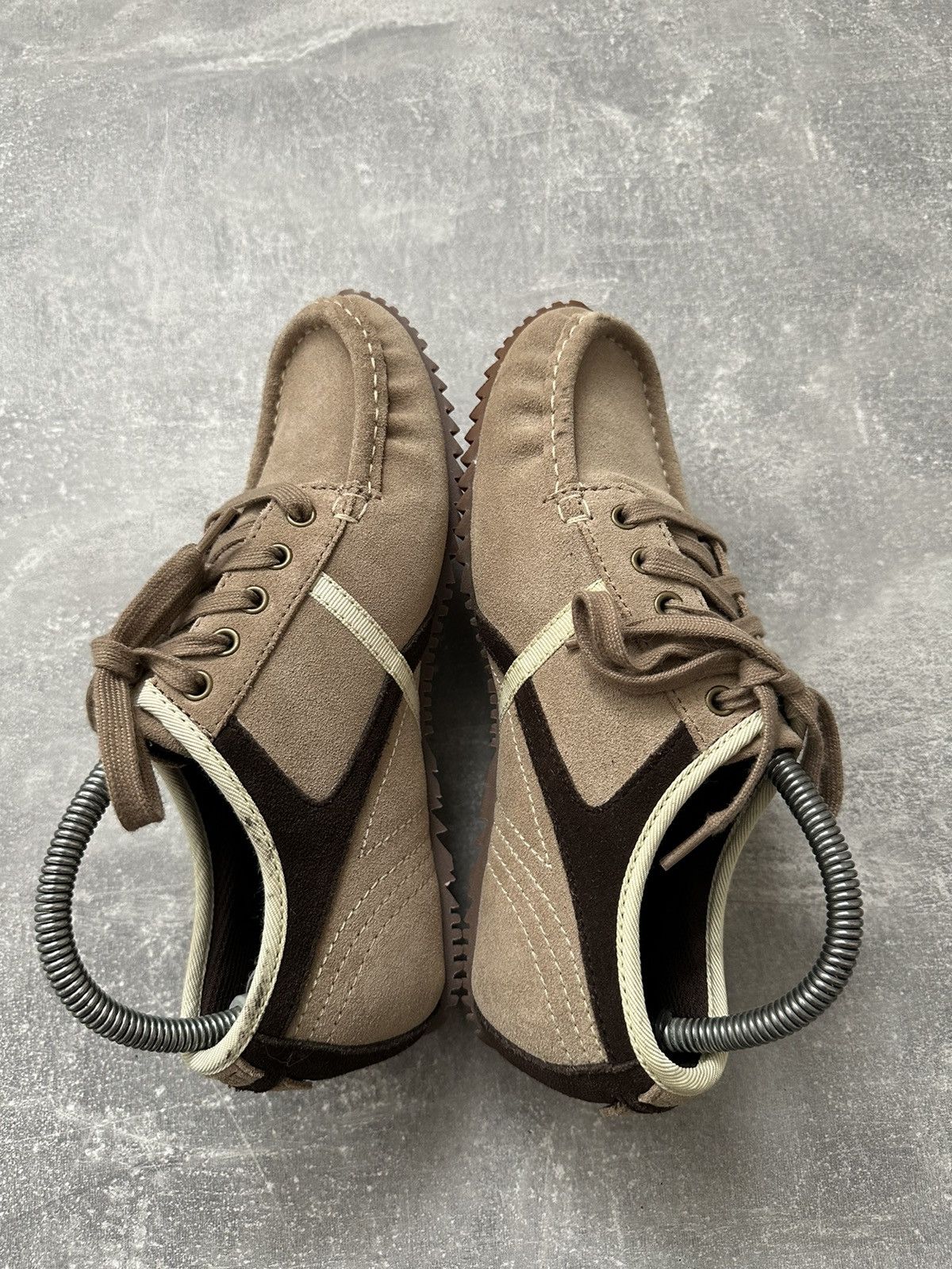 Esprit Vintage Y2K Esprit Beige Suede Leather Low Cut Sneakers Size US 7 / IT 37 - 14 Thumbnail