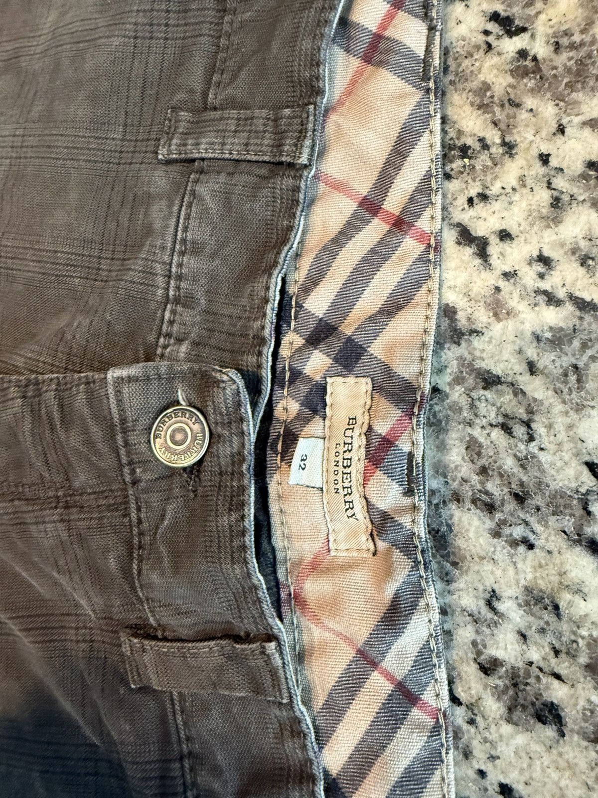 Burberry Vintage Burberry Classic Checkered Pant (Brown) Size US 32 / EU 48 - 6 Thumbnail