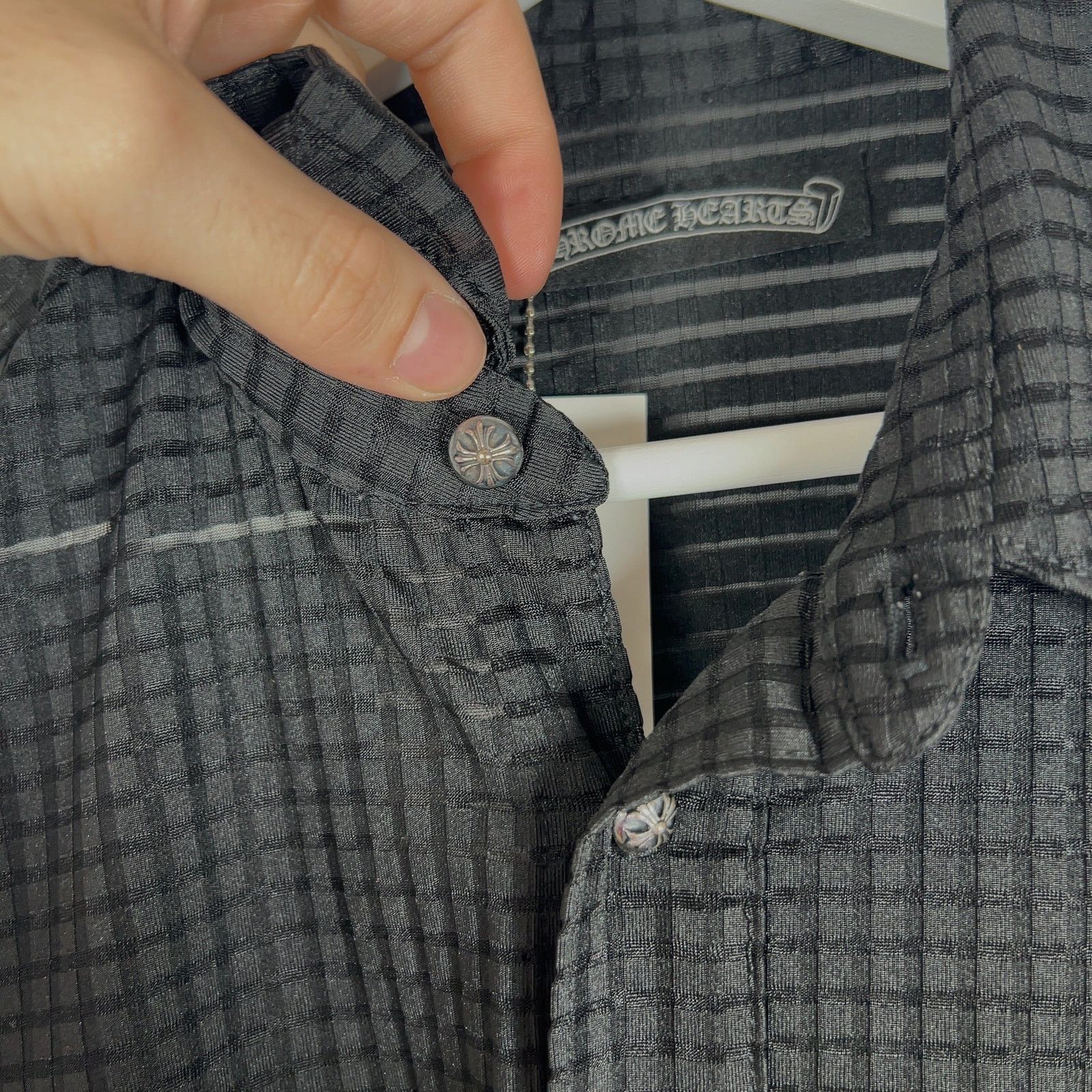 Chrome Hearts Chrome Hearts Cross Ball Button Up Shirt Size US M / EU 48-50 / 2 - 2 Thumbnail