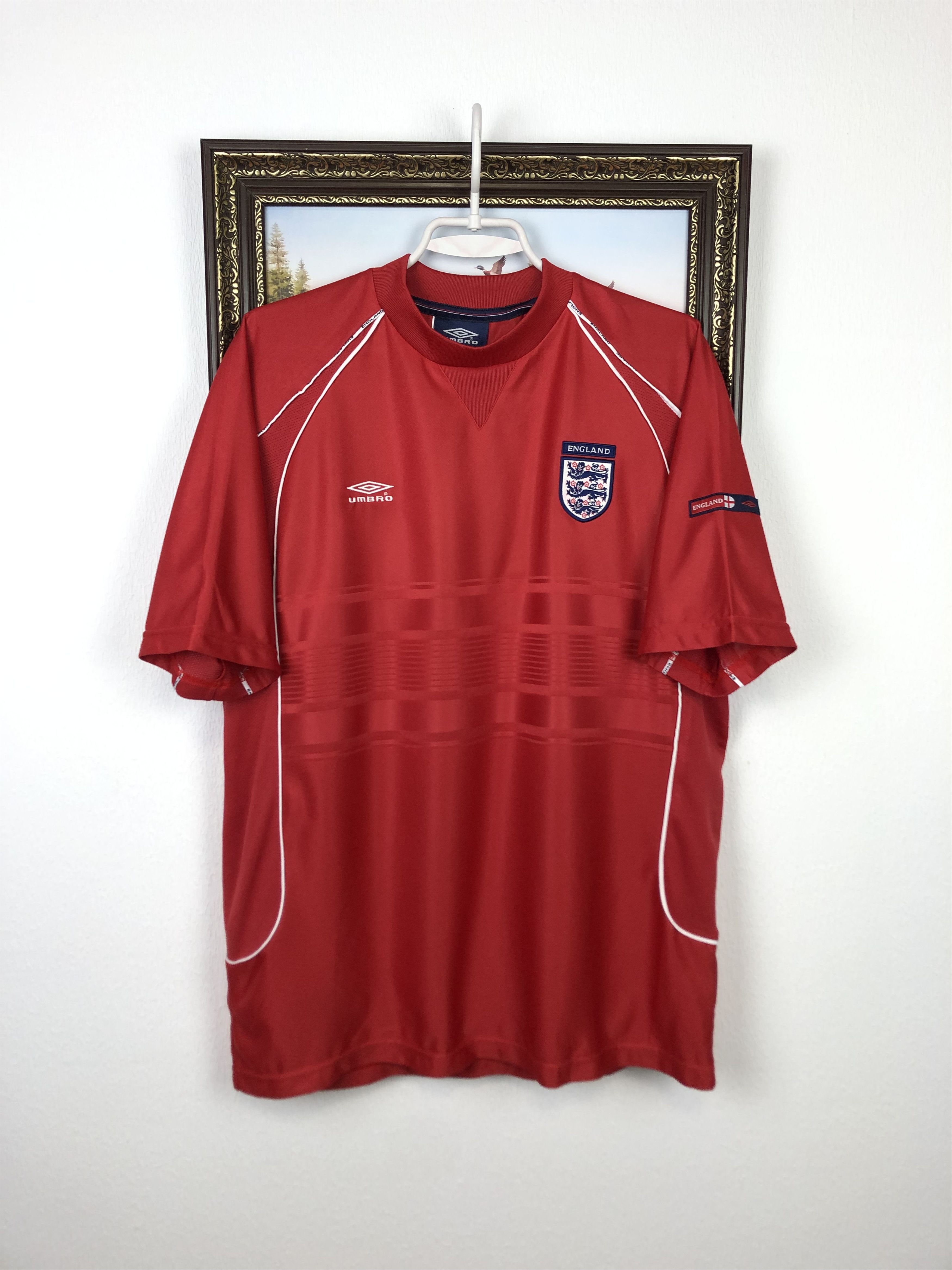 Vintage Umbro England Train Football Shirt Soccer Jersey