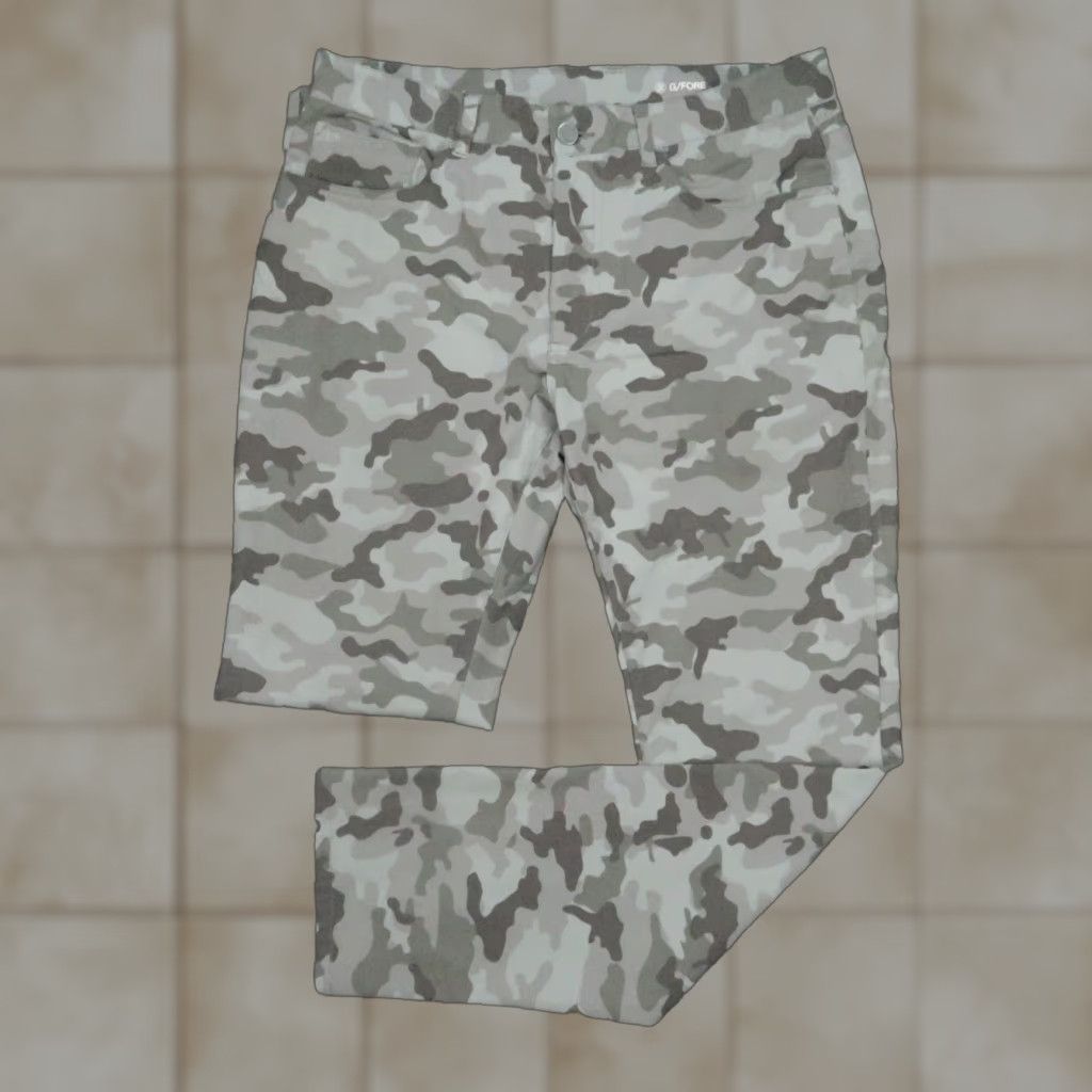 G/FORE G/Fore Pants Mens 32x32 Gray Camo Performance 5-Pocket Golf Chino Trouser Shirt Size US 32 / EU 48 - 1 Thumbnail