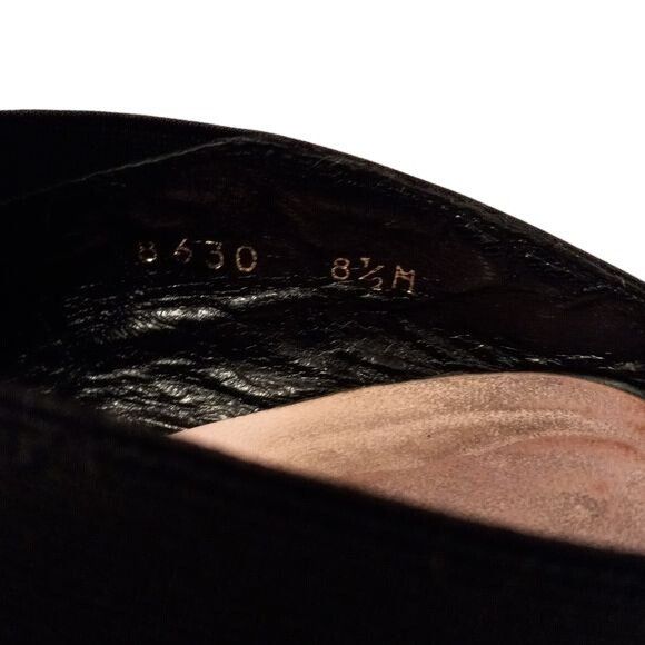 Donald Pliner Donald J Pliner Size 8.5M Women's Black Square-Toe Slip-On S Size US 8.5 / IT 38.5 - 4 Thumbnail