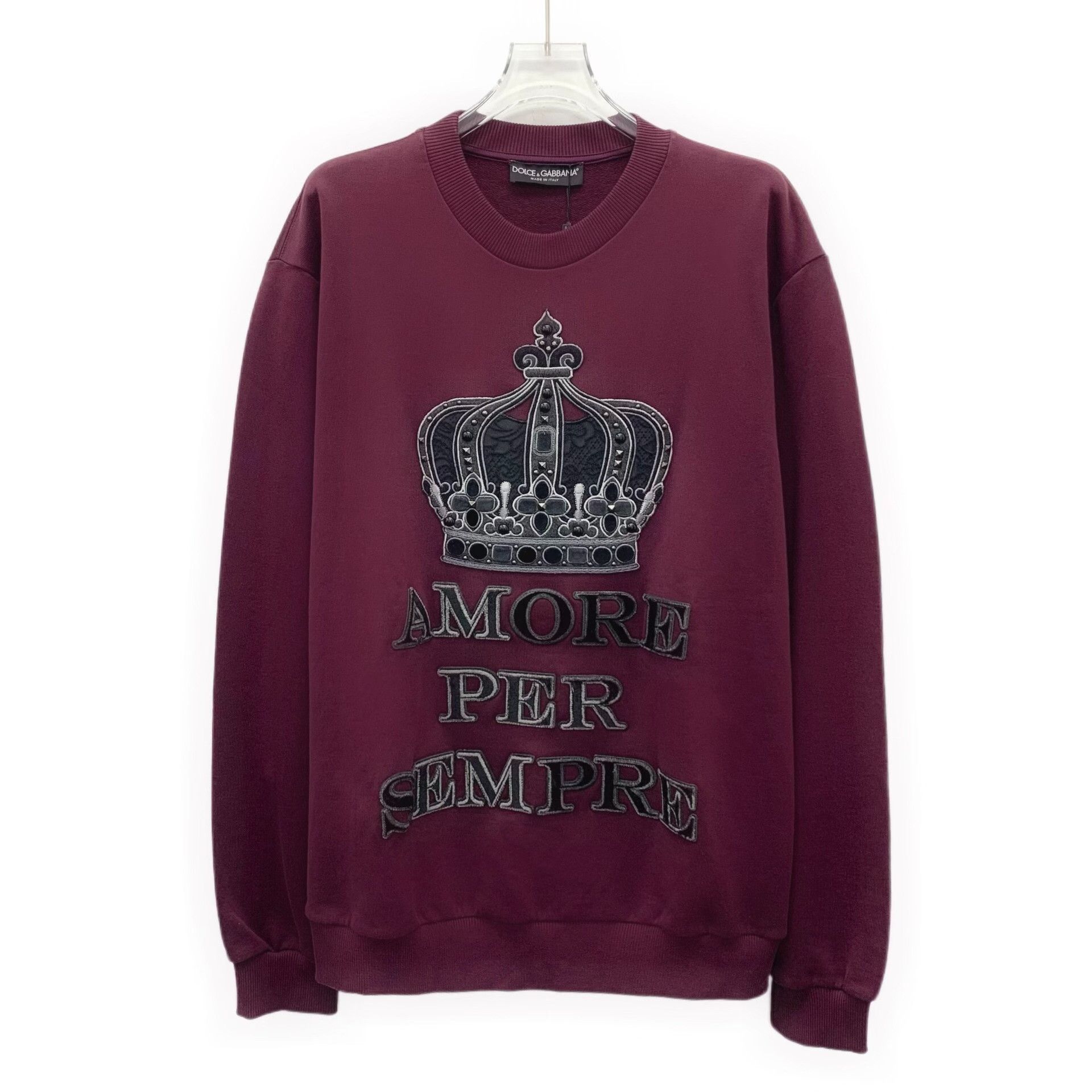 Dolce & Gabbana Dolce & Gabbana Crown Embroidery Sweatshirt 46 Size US S / EU 44-46 / 1 - 1 Thumbnail