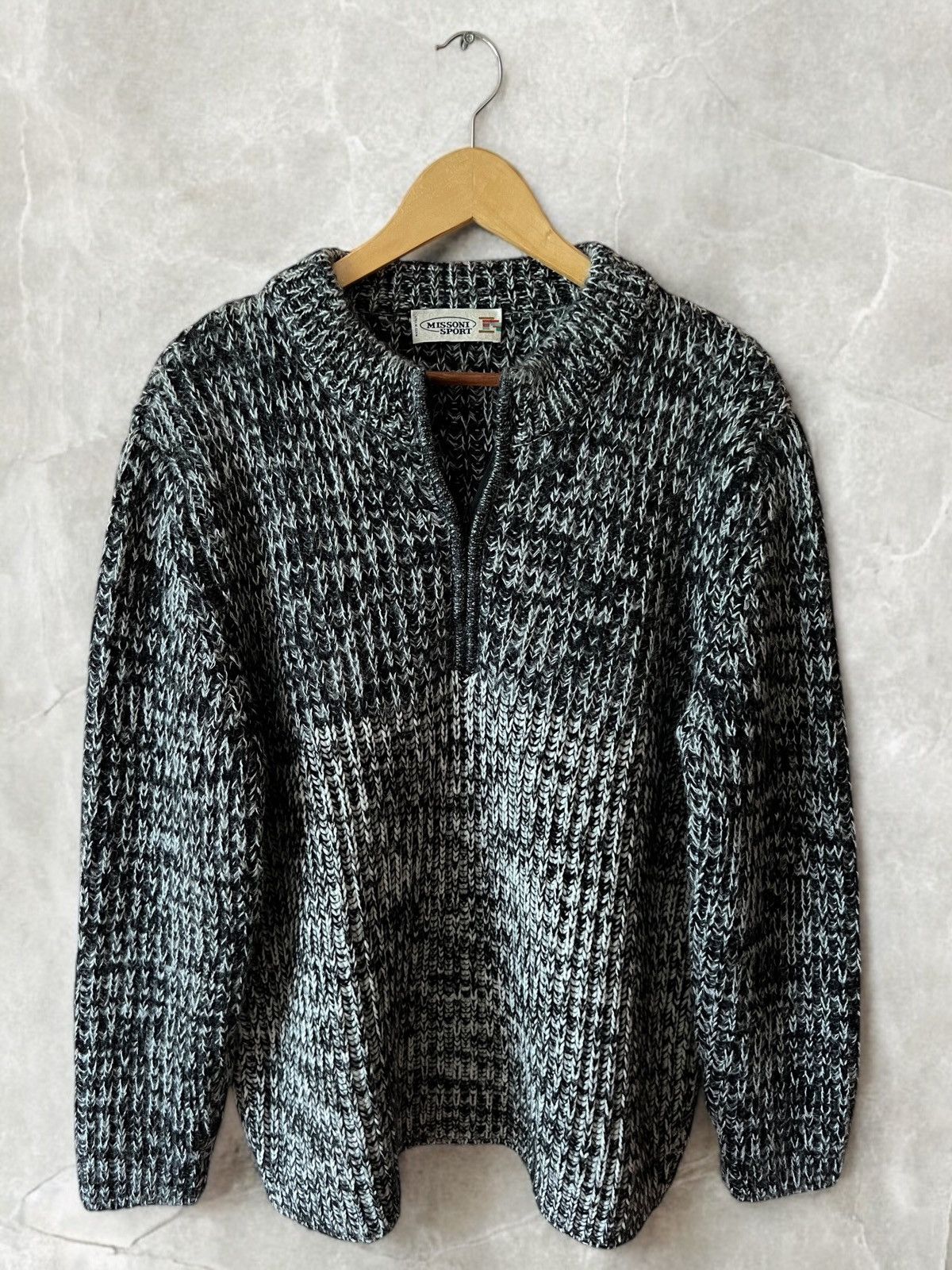 Missoni × Vintage MISSONI SPORT BEAUTIFUL ITALIAN HEAVY KNIT ZIP SWEATER 1/4 Size US M / EU 48-50 / 2 - 1 Thumbnail