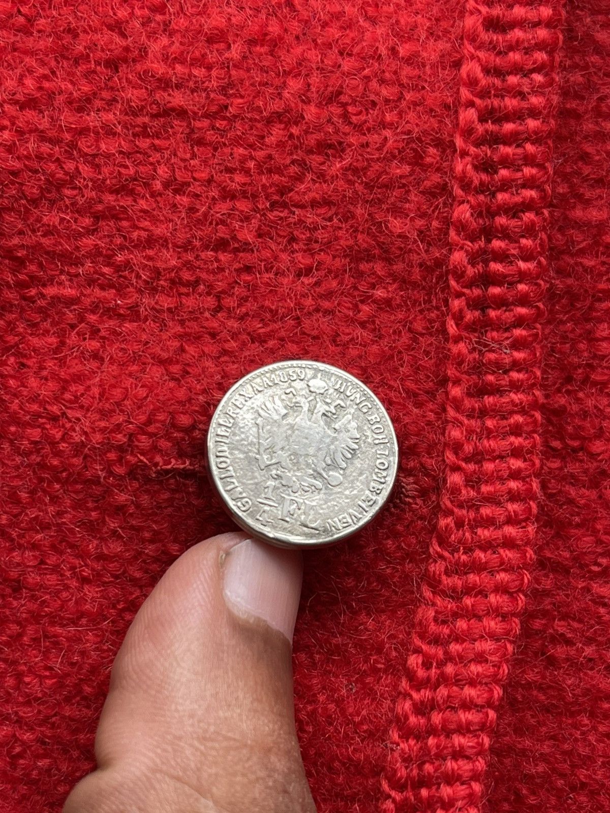 GIESSWEIN × Vintage 🔥Vintage Giesswein Tirol Wool Knit Red Button Jacket Size S / US 4 / IT 40 - 8 Thumbnail