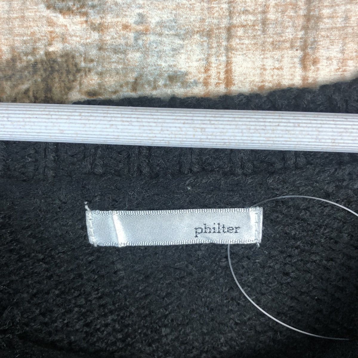 Homespun Knitwear × Japanese Brand × Vintage Philler Black vintage Knitwear #A1295 Size L / US 10 / IT 46 - 11 Thumbnail