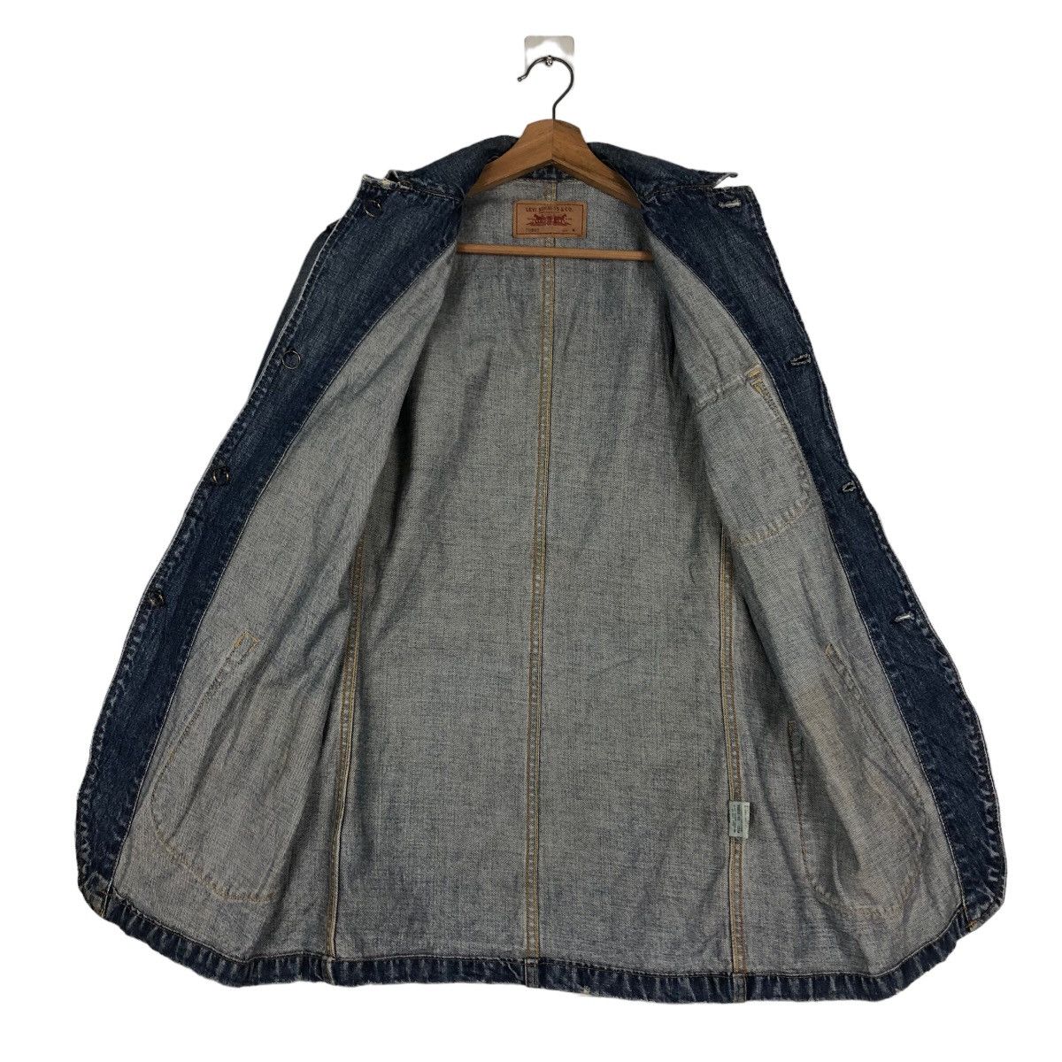 Levi's 🔥Vintage Chore Biker Denim Jacket Levi’s Big Pocket Size US M / EU 48-50 / 2 - 13 Thumbnail