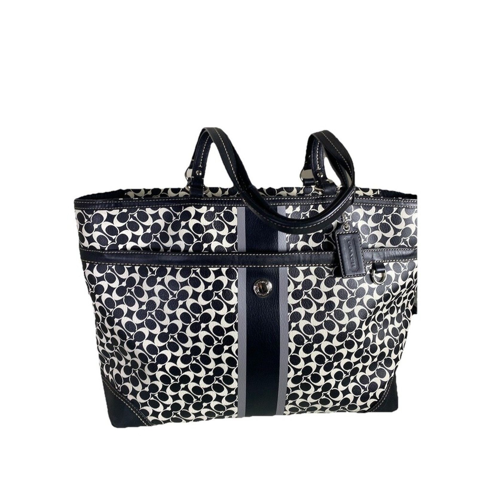 Coach Authentic Coach Heritage Stripe Large Tote bag | Grailed