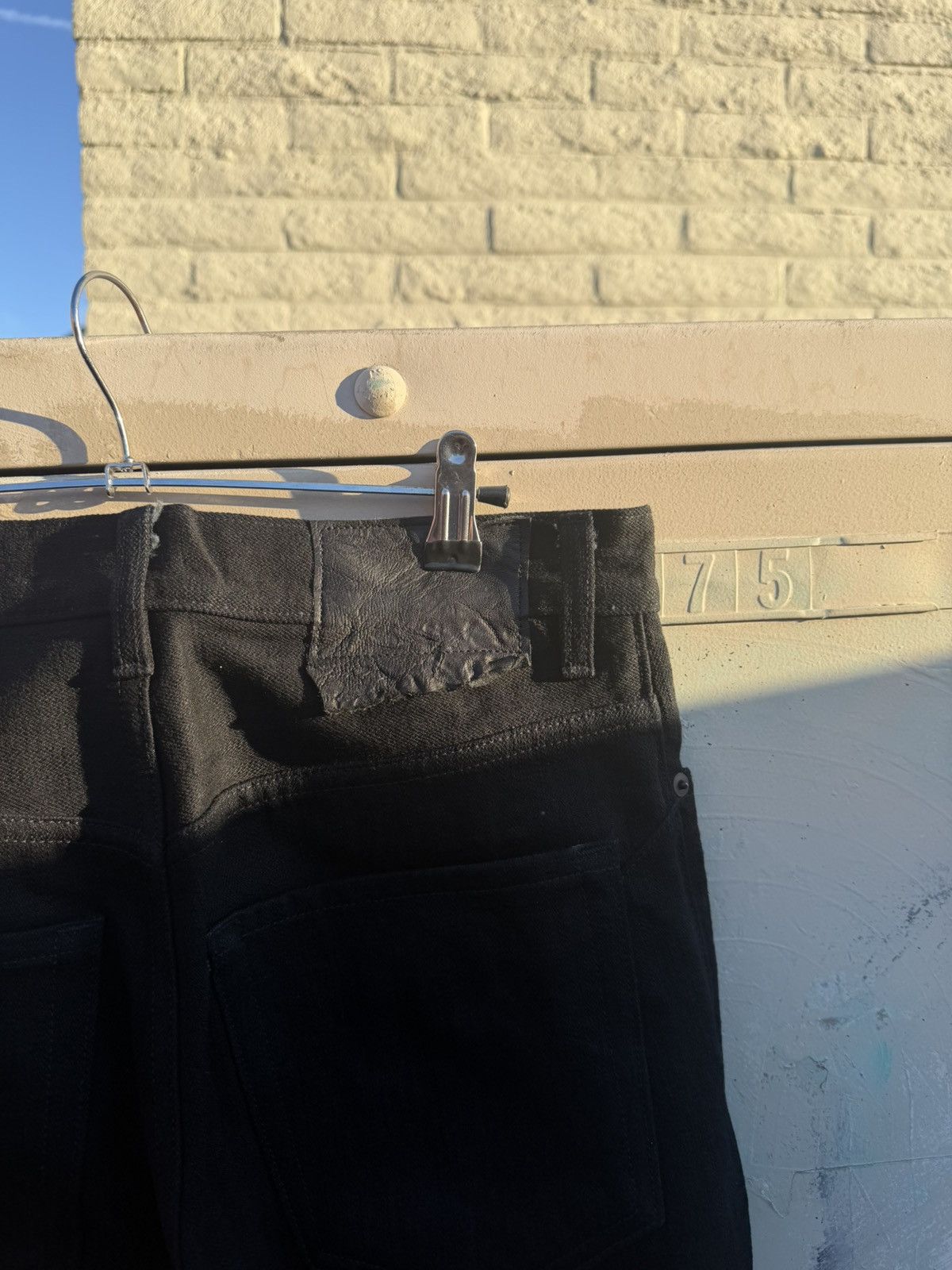 K-Two Studios KTWO 18 oz Black Selvedge Bootcut Jeans Size US 30 / EU 46 - 8 Thumbnail