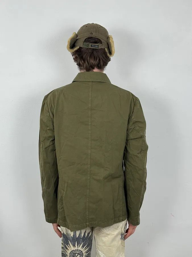 Dries Van Noten 2000s Dries Van Voten Olive Green Military Buttoned Jacket Size US M / EU 48-50 / 2 - 3 Thumbnail