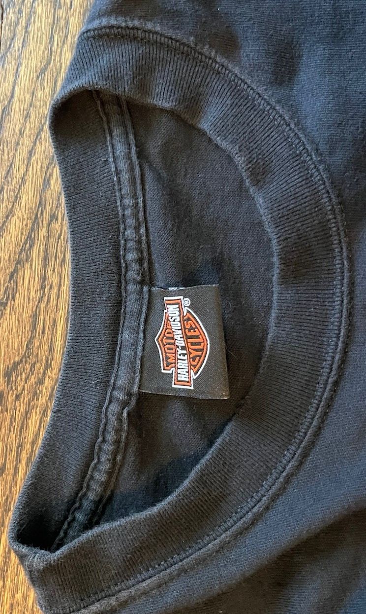 Harley Davidson Vintage Central Harley-Davidson Flame Logo Long Sleeve Sz L Size US L / EU 52-54 / 3 - 8 Thumbnail