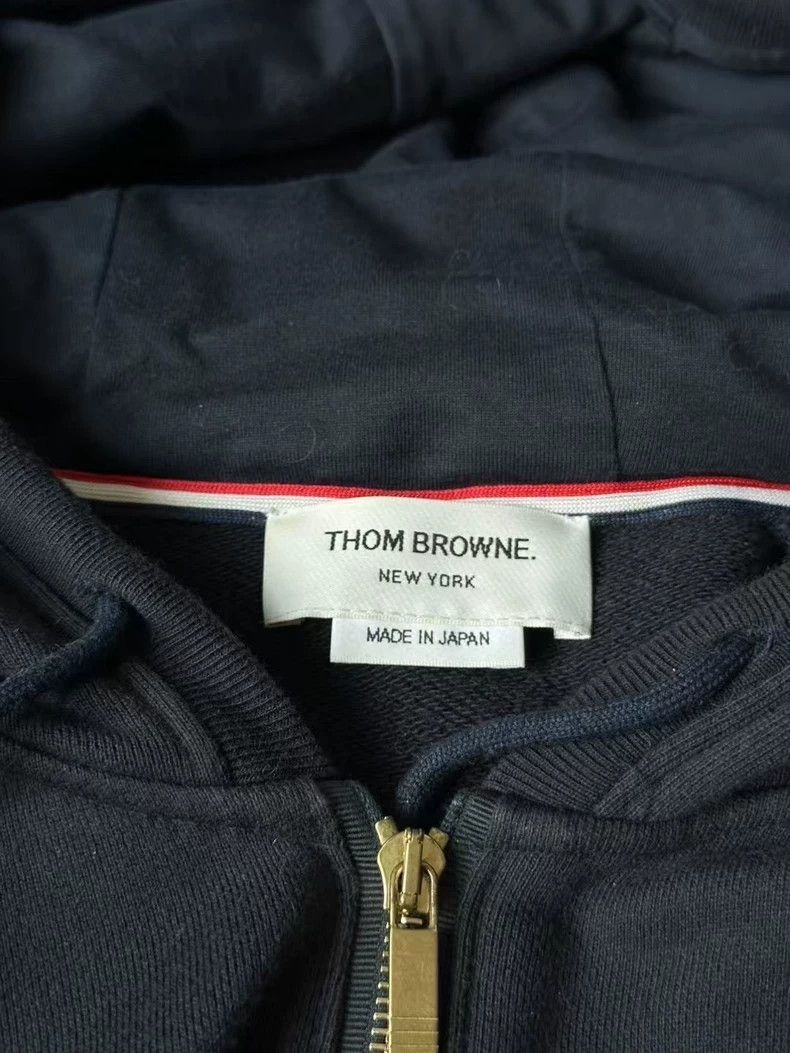 Thom Browne Thom Browne Blue knit cardigan Size US XL / EU 56 / 4 - 2 Thumbnail
