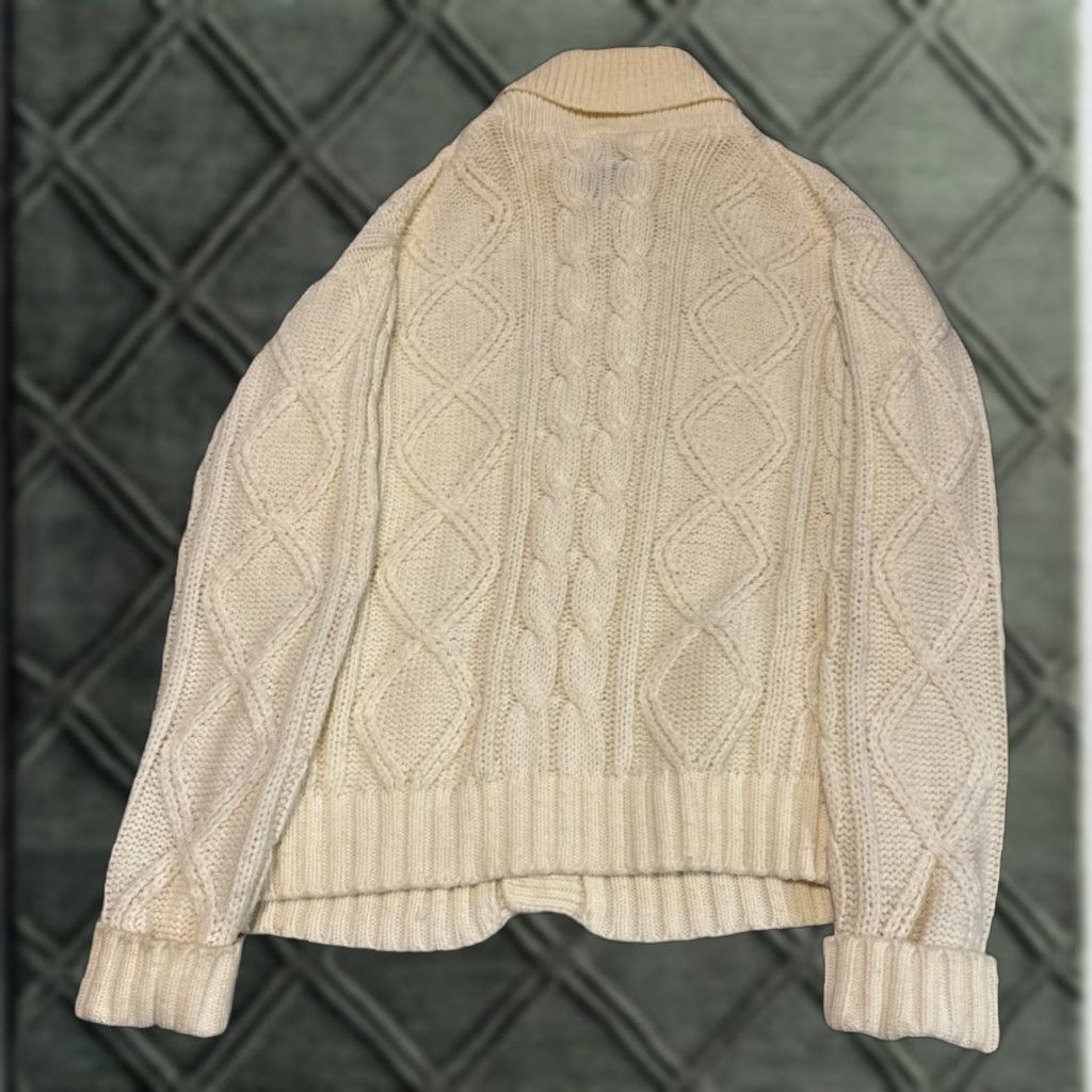 Vintage VINTAGE Kings Road Cardigan Sweater White M Size M / US 6-8 / IT 42-44 - 1 Thumbnail