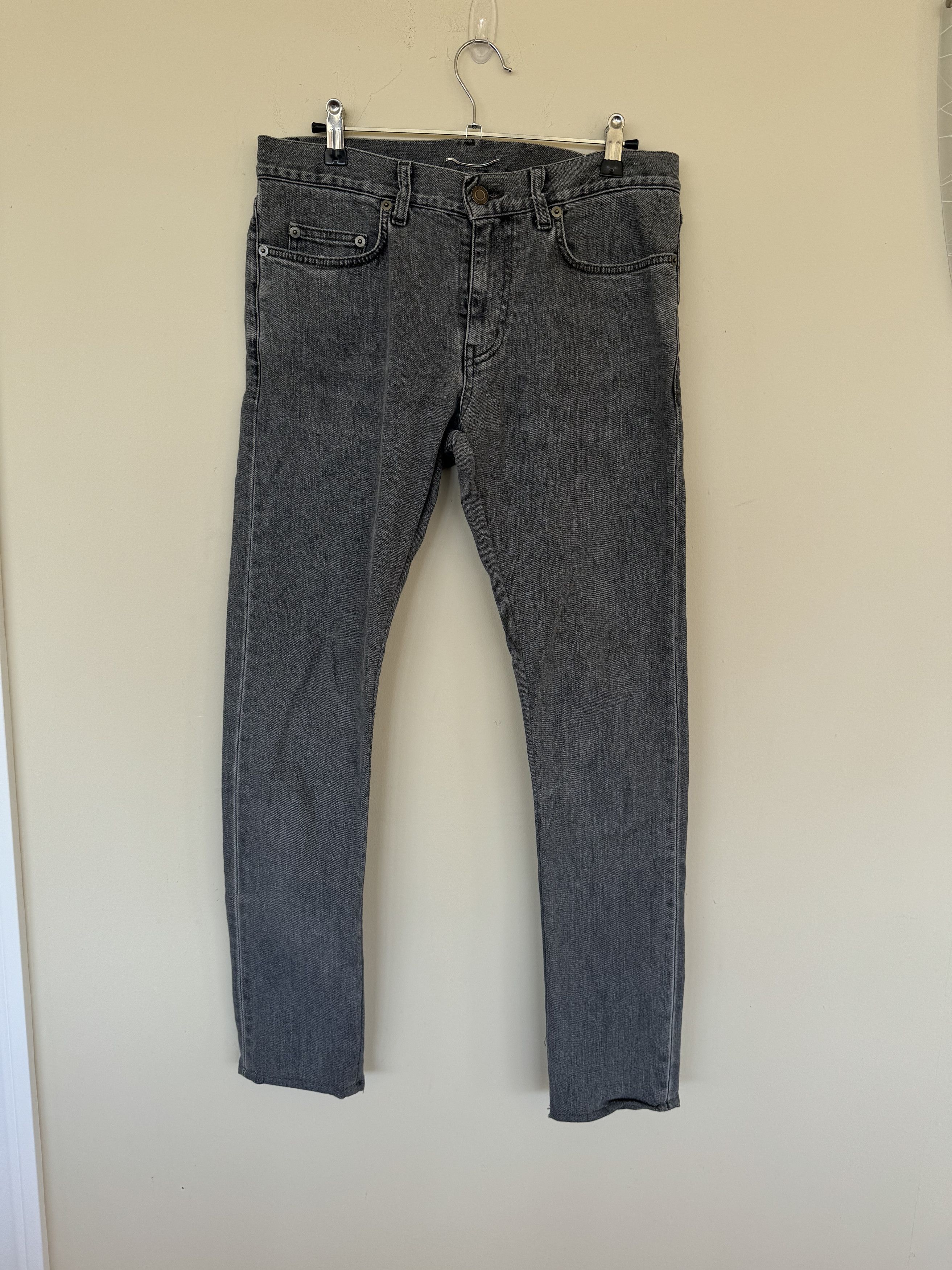 Saint Laurent Paris SLP Gray Denim D02 Size US 30 / EU 46 - 1 Thumbnail