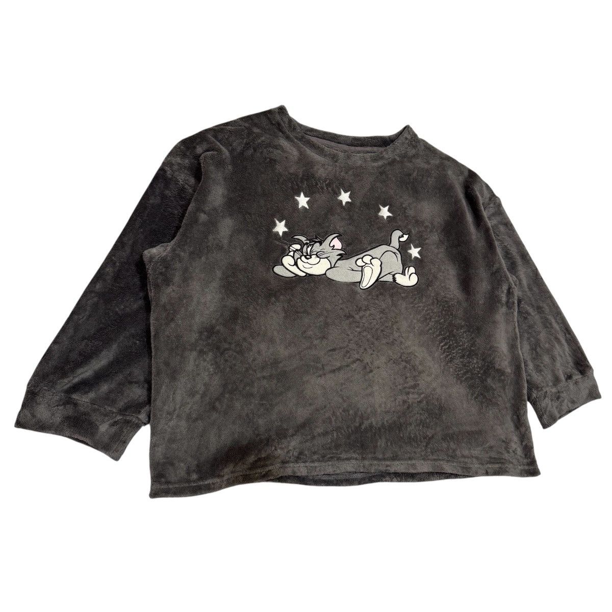 Cartoon Network GU Tom Fluffy Sweatshirt 3XL Grey Embroidered Lounge Size US XXL / EU 58 / 5 - 3 Thumbnail