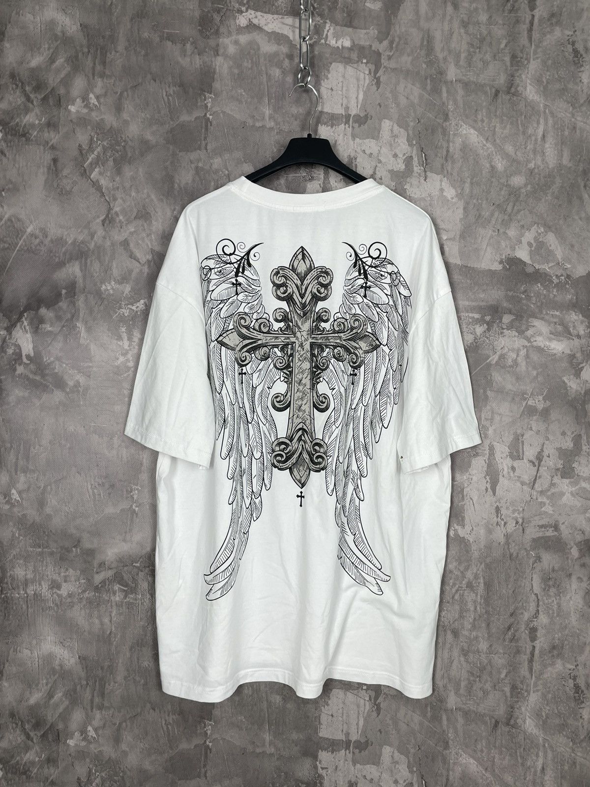 Affliction × Vintage Y2K Tapout Cross Logo Affliction Style Hype T Shirt Tee Size US XXL / EU 58 / 5 - 1 Thumbnail