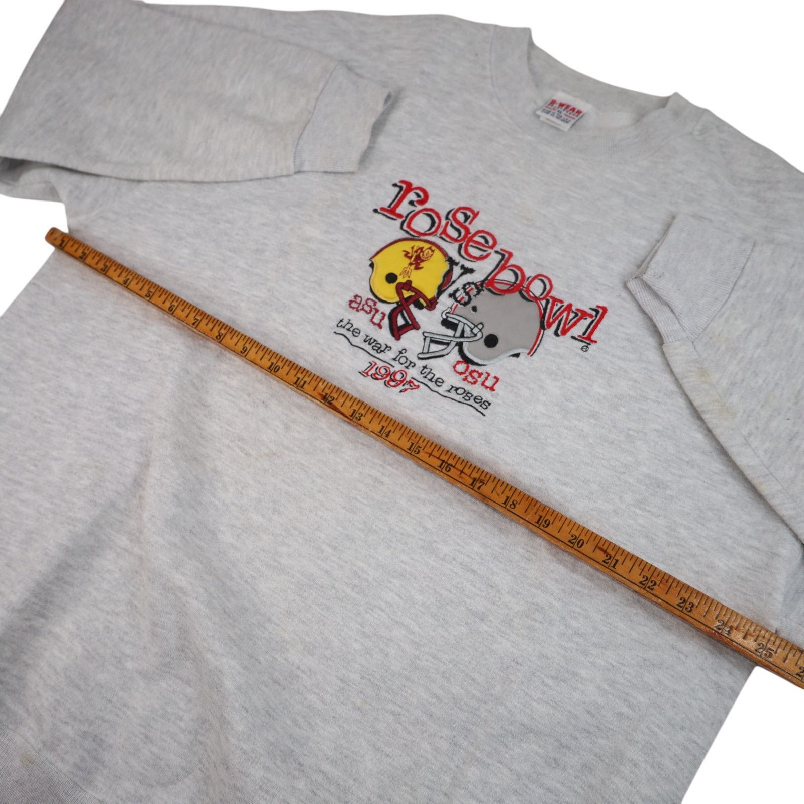 NCAA × Vintage Vintage 1997 ASU vs OSU Rose Bowl Embroidered Sweatshirt Size US XL / EU 56 / 4 - 7 Thumbnail