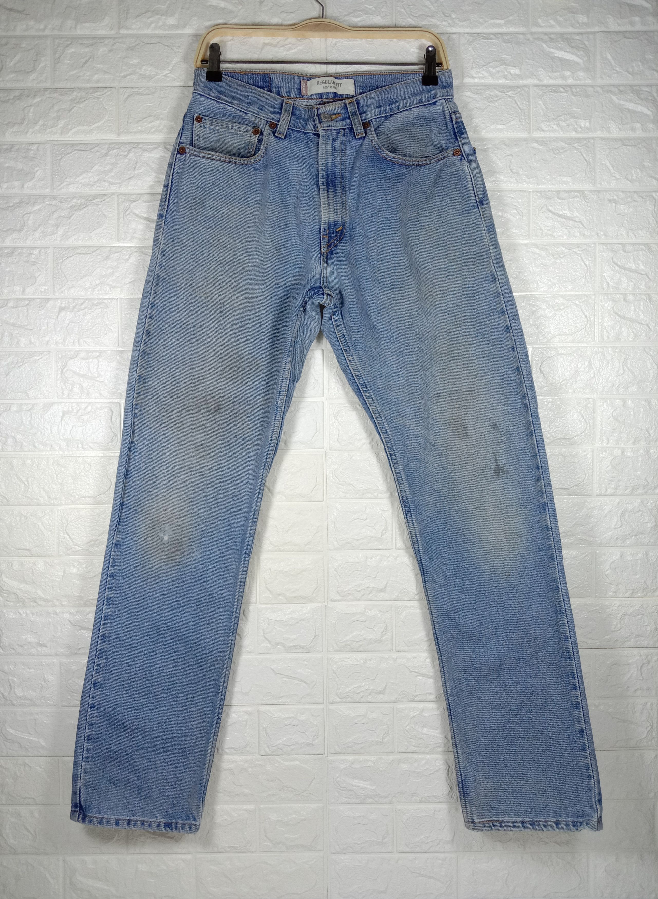Levi's Vintage Levi's 505 Jeans Light Wash Regular Fit Denim Size US 29 - 1 Thumbnail